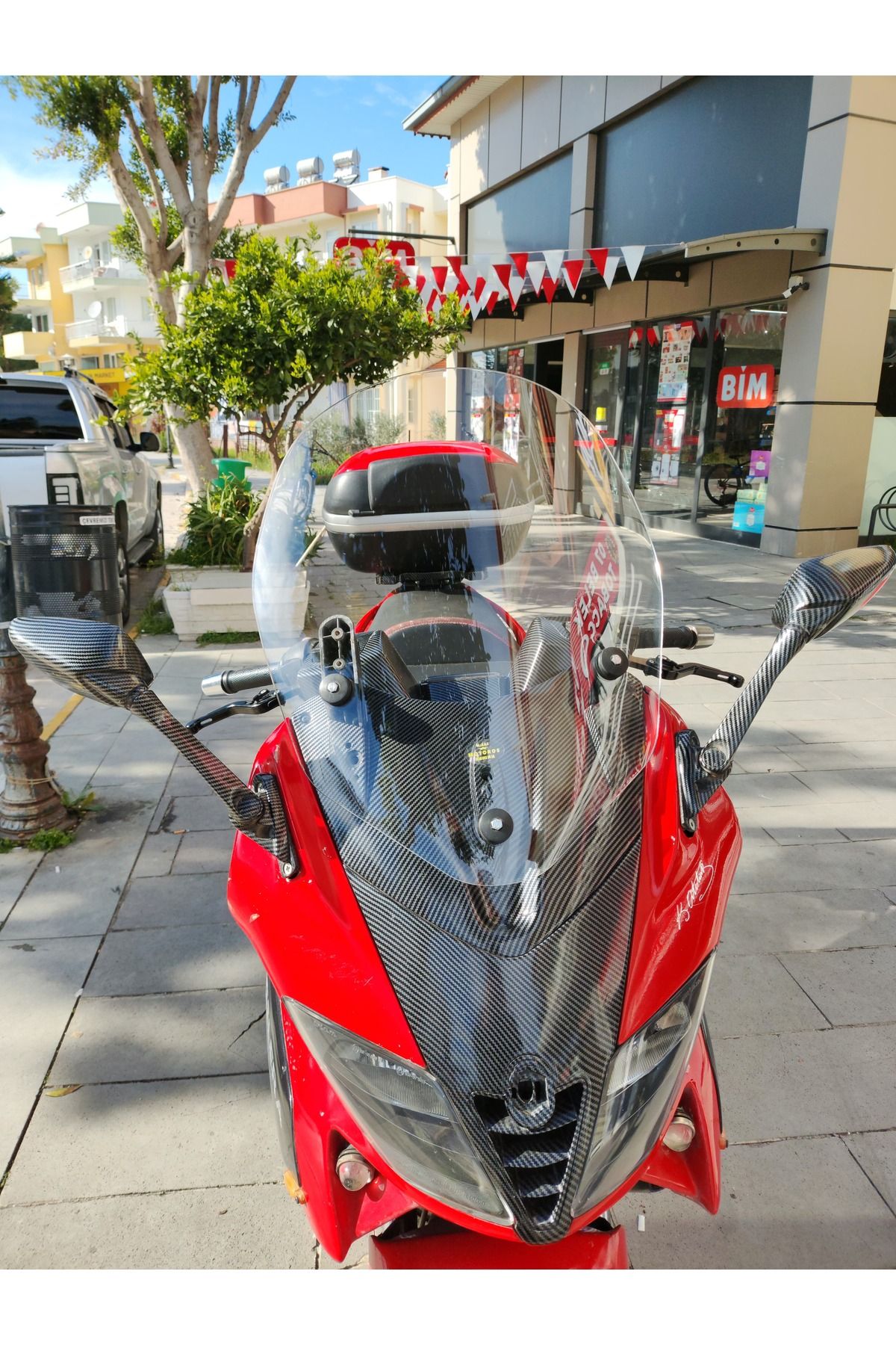 Gilera Nexus 500 Siperlik Ön Cam 2004-2008 Model 58cm Şeffaf Renkli 4mm