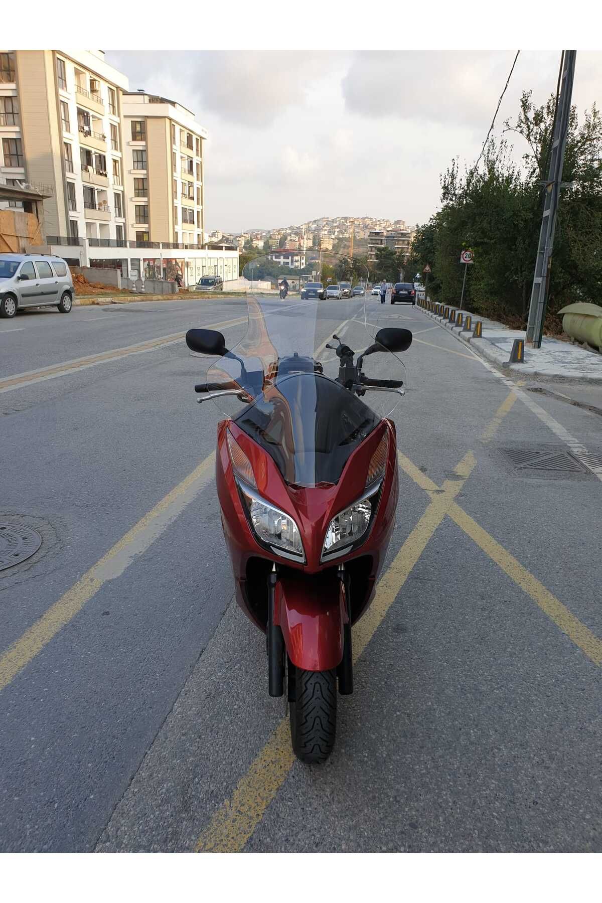 Honda Forza 300 Siperlik Ön Cam 2014-2017 Elcikli 78cm şeffaf Renkli 4mm UZUN CAM