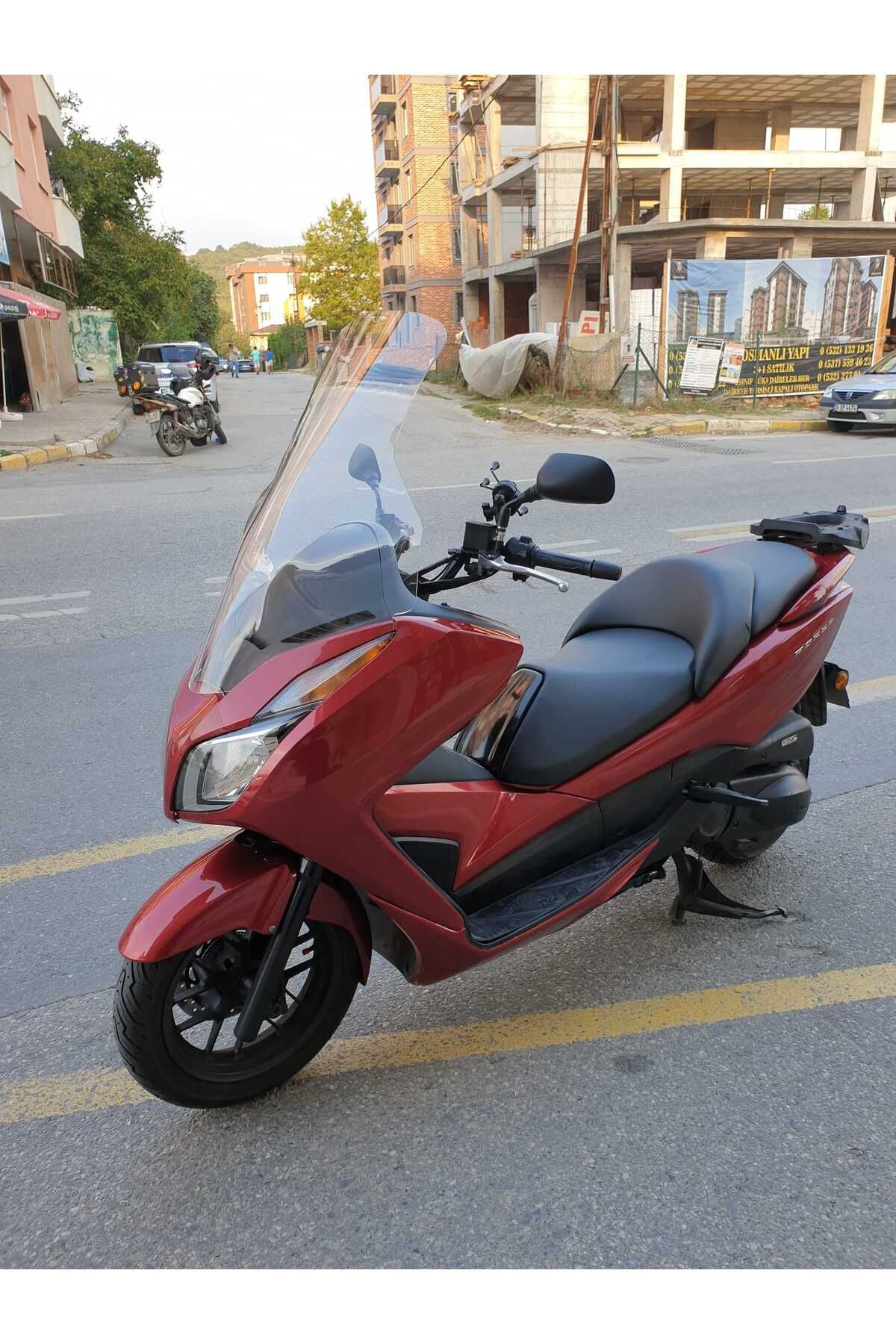 Honda Forza 300 Siperlik Ön Cam 2014-2017 Elcikli 78cm şeffaf Renkli 4mm UZUN CAM