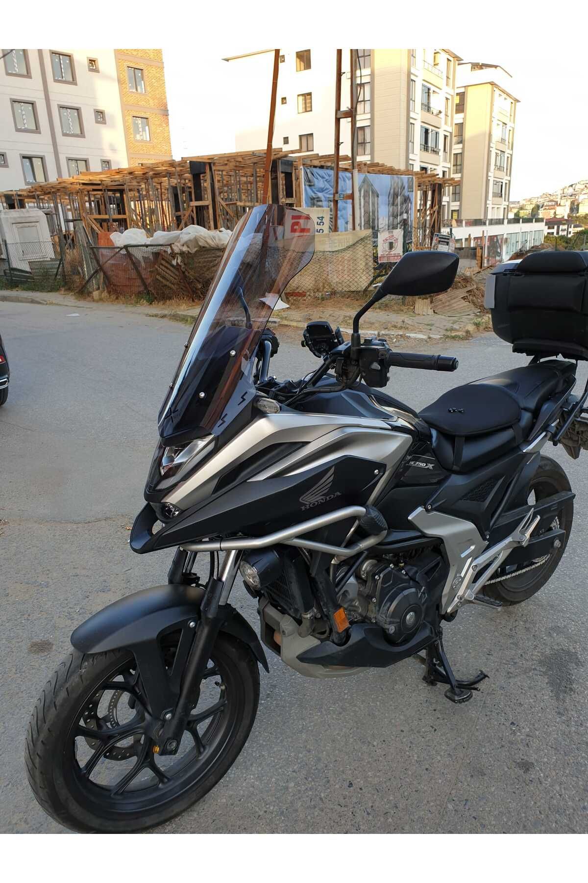 Honda NC 700 750 X Siperlik Ön Cam 2021-2025 Model 59cm Füme Renkli 4mm UZUN CAM
