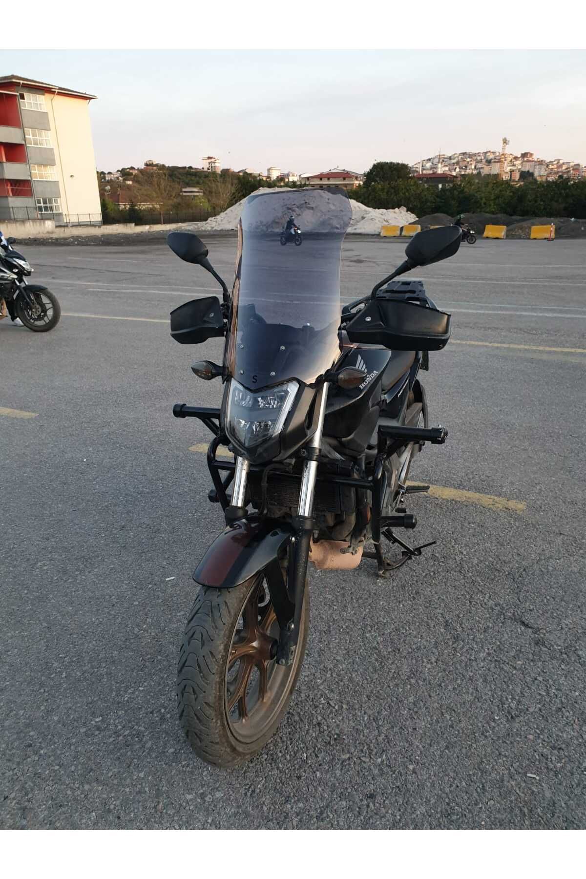 Honda NC 700 750 S Siperlik Ön Cam 2012 2020 Model 50cm Füme Renkli 4mm ORTA BOYLU CAM