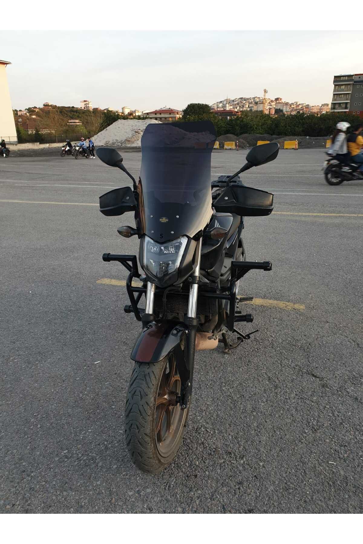 Honda NC 700 750 S Siperlik Ön Cam 2012 2020 Model 50cm Siyah Renkli 4mm ORTA BOYLU CAM