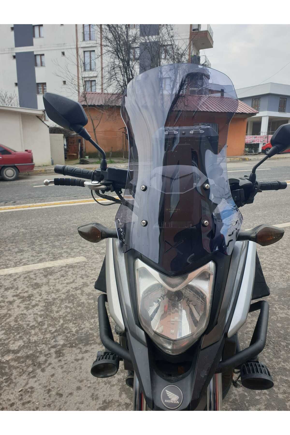 Honda NC 700 750 X Siperlik Ön Cam 2016 2020 Model 50cm Füme Renkli 4mm ORTA BOYLU CAM