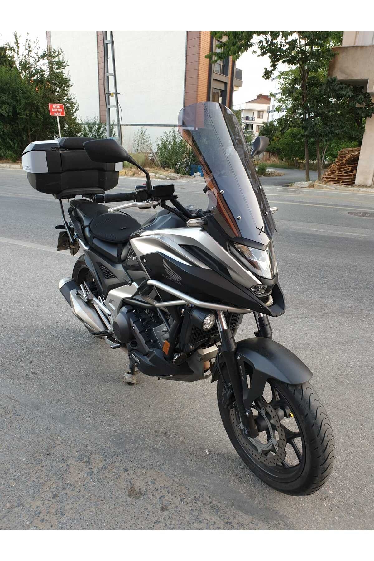 Honda NC 700 750 X Siperlik Ön Cam 2021-2025 Model 59cm Füme Renkli 4mm UZUN CAM