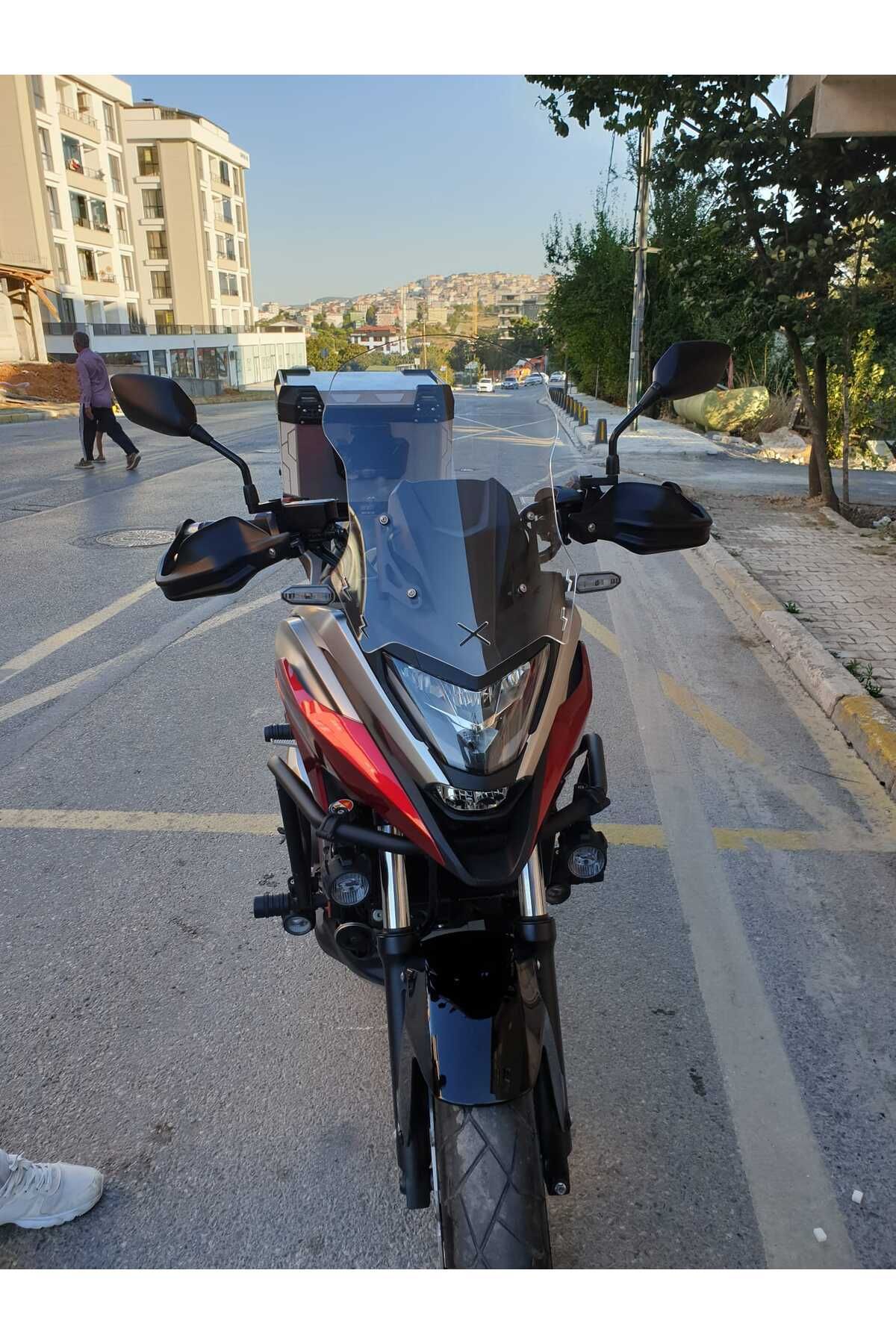 Honda NC 700 750 X Siperlik Ön Cam 2021-2025 Model 50cm Şeffaf Renkli 4mm ORTA BOYLU CAM