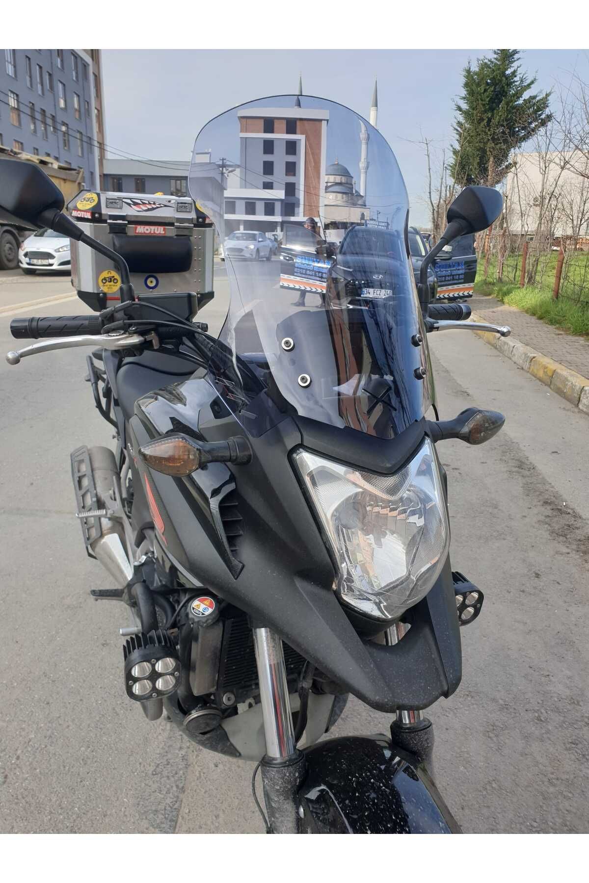 Honda NC 700 750 X Siperlik Ön Cam 2012 2015 Model 59cm Füme Renkli 4mm UZUN CAM