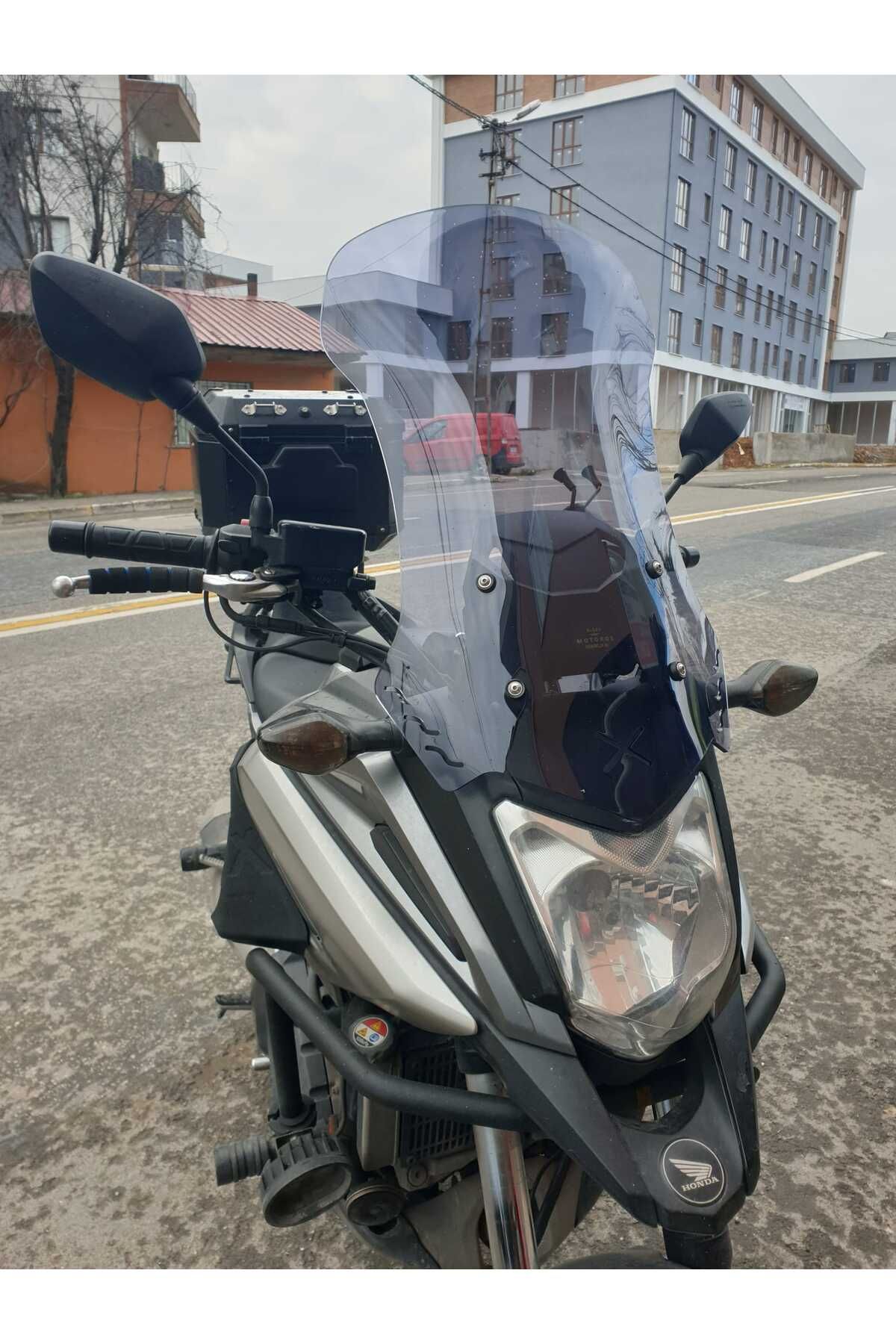 Honda NC 700 750 X Siperlik Ön Cam 2016 2020 Model 50cm Füme Renkli 4mm ORTA BOYLU CAM