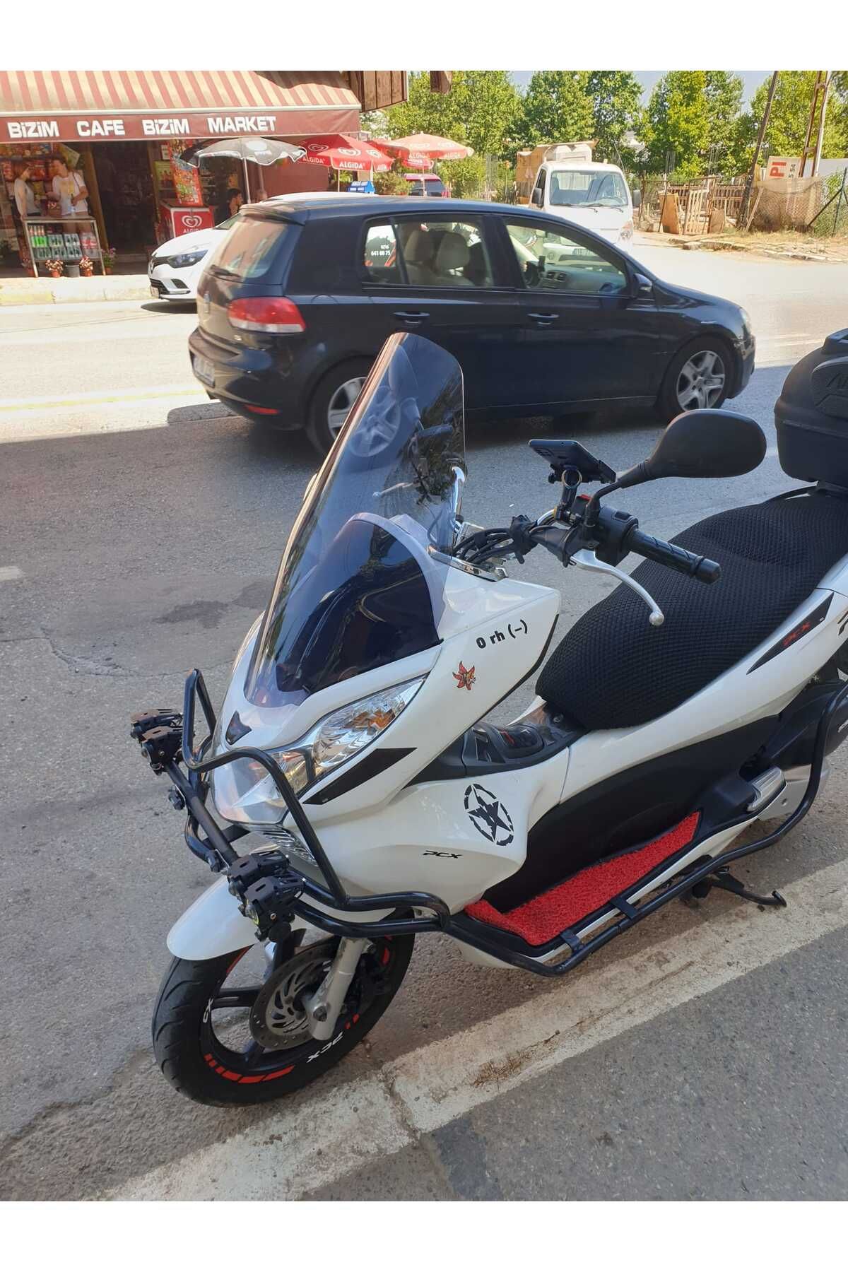 Honda Pcx Siperlik Ön Cam 2011 2013 Model 59cm Füme Renkli ORTA BOYLU CAM