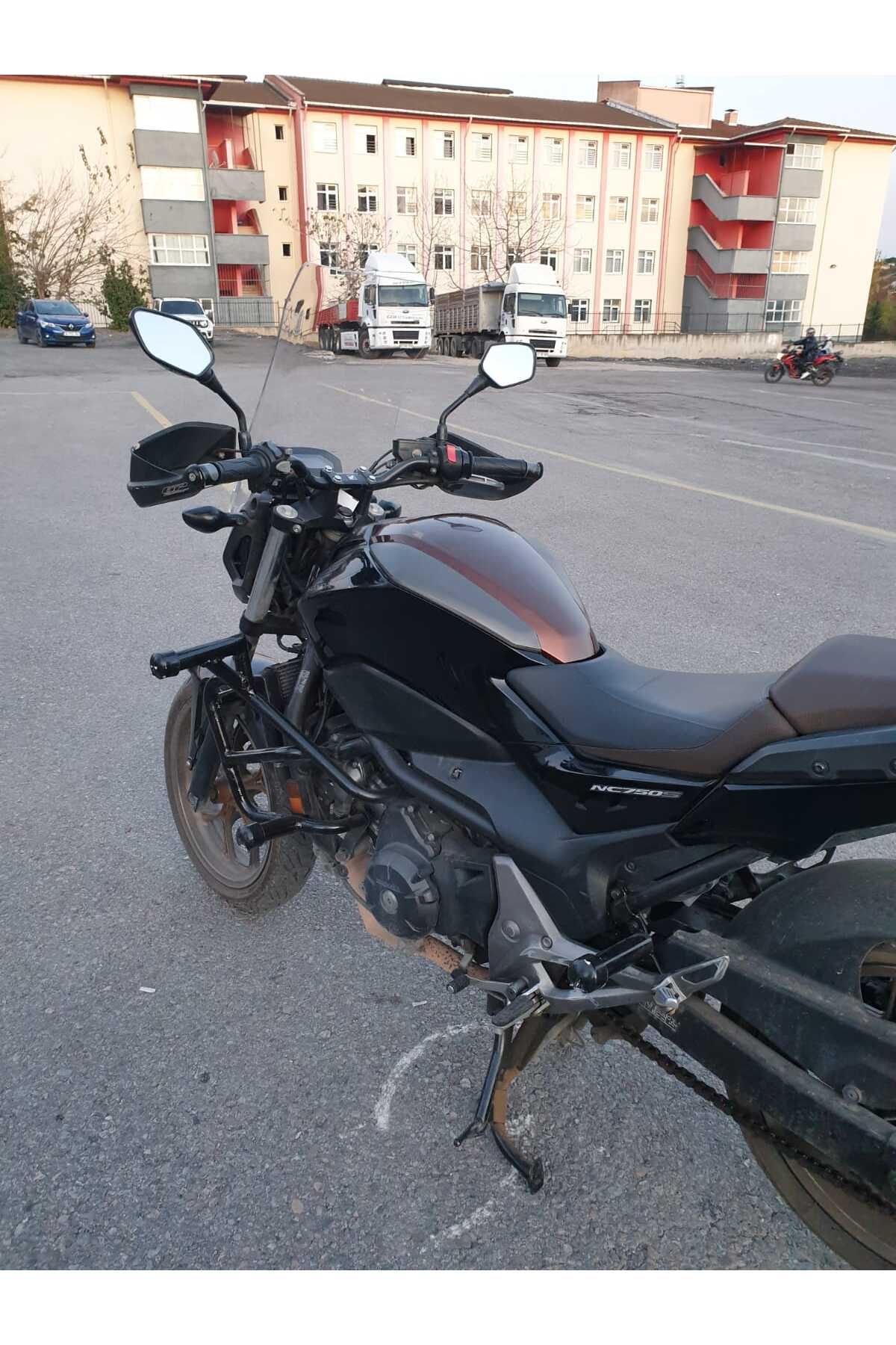 Honda NC 700 750 S Siperlik Ön Cam 2012 2020 Model 50cm Şeffaf Renkli 4mm ORTA BOYLU CAM