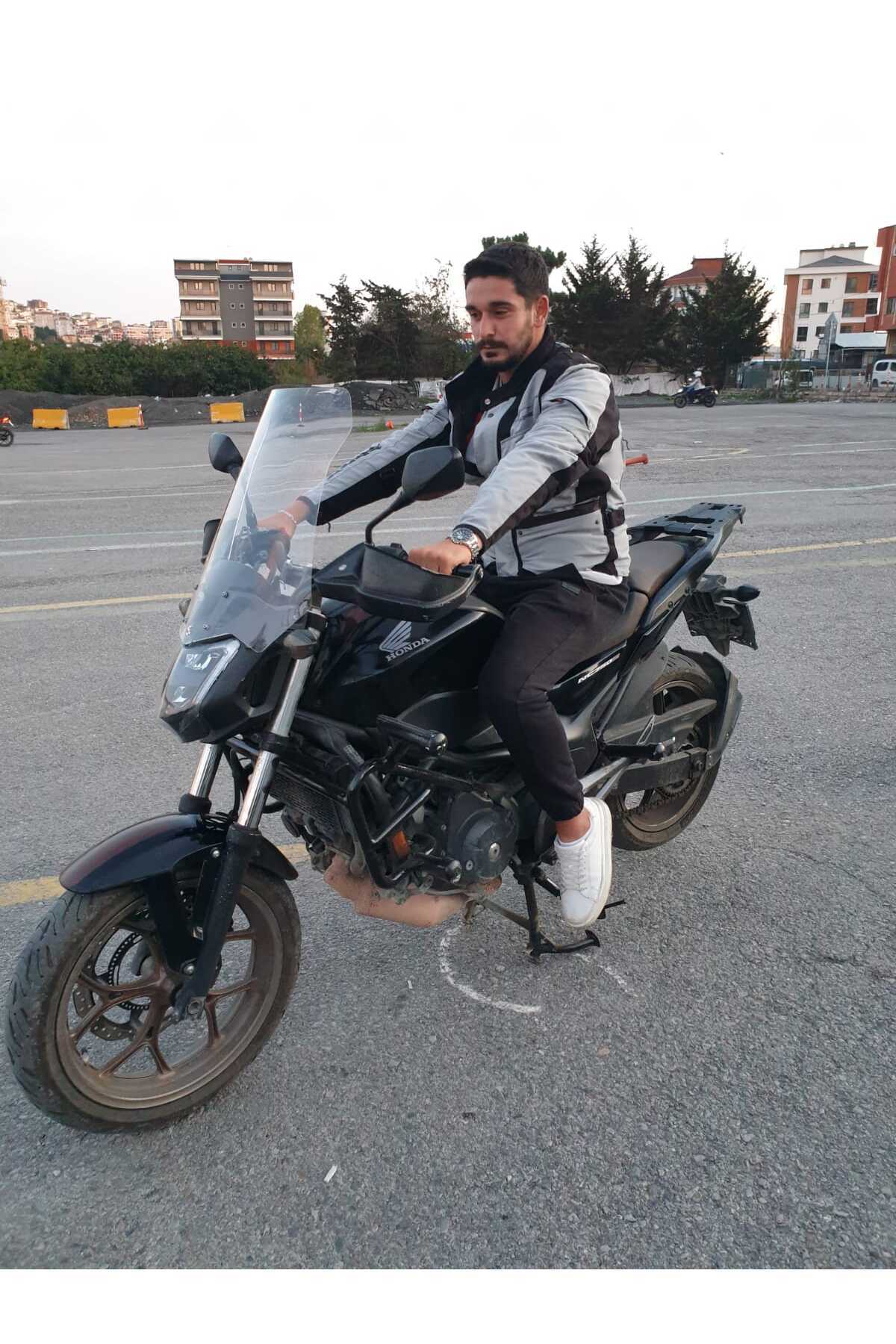 Honda NC 700 750 S Siperlik Ön Cam 2012 2020 Model 50cm Şeffaf Renkli 4mm ORTA BOYLU CAM