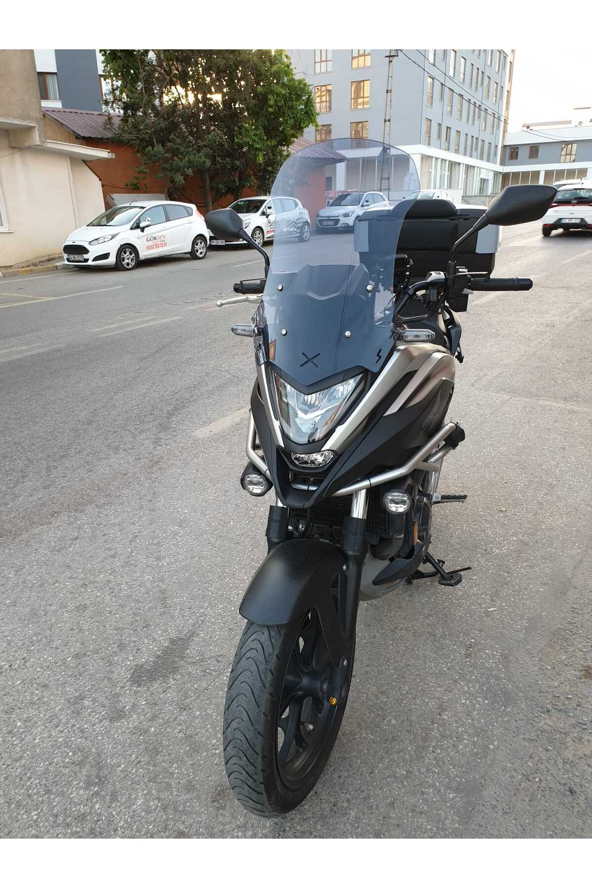 Honda NC 700 750 X Siperlik Ön Cam 2021-2025 Model 59cm Füme Renkli 4mm UZUN CAM