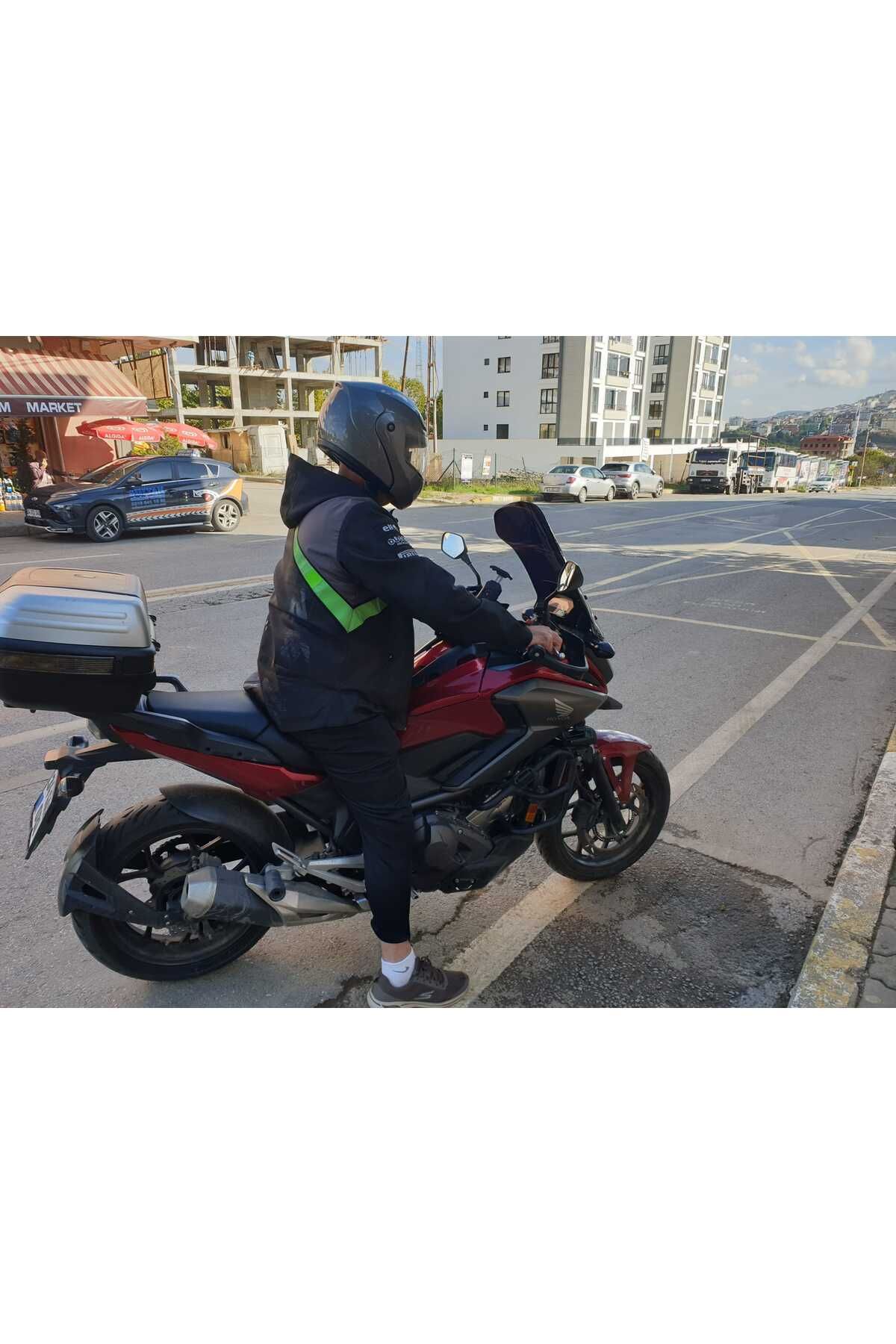 Honda NC 700 750 X Siperlik Ön Cam 2016 2020 Model 50cm Siyah Renkli 4mm ORTA BOYLU CAM
