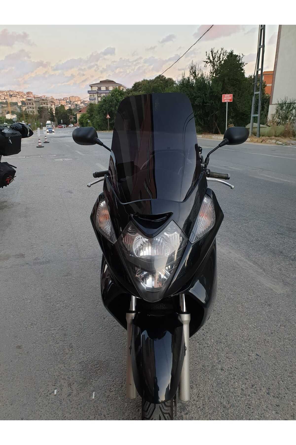 Honda Silverwing FJS 600 Siperlik Ön Cam 2004 2009 Model 52cm Siyah Renkli 4mm