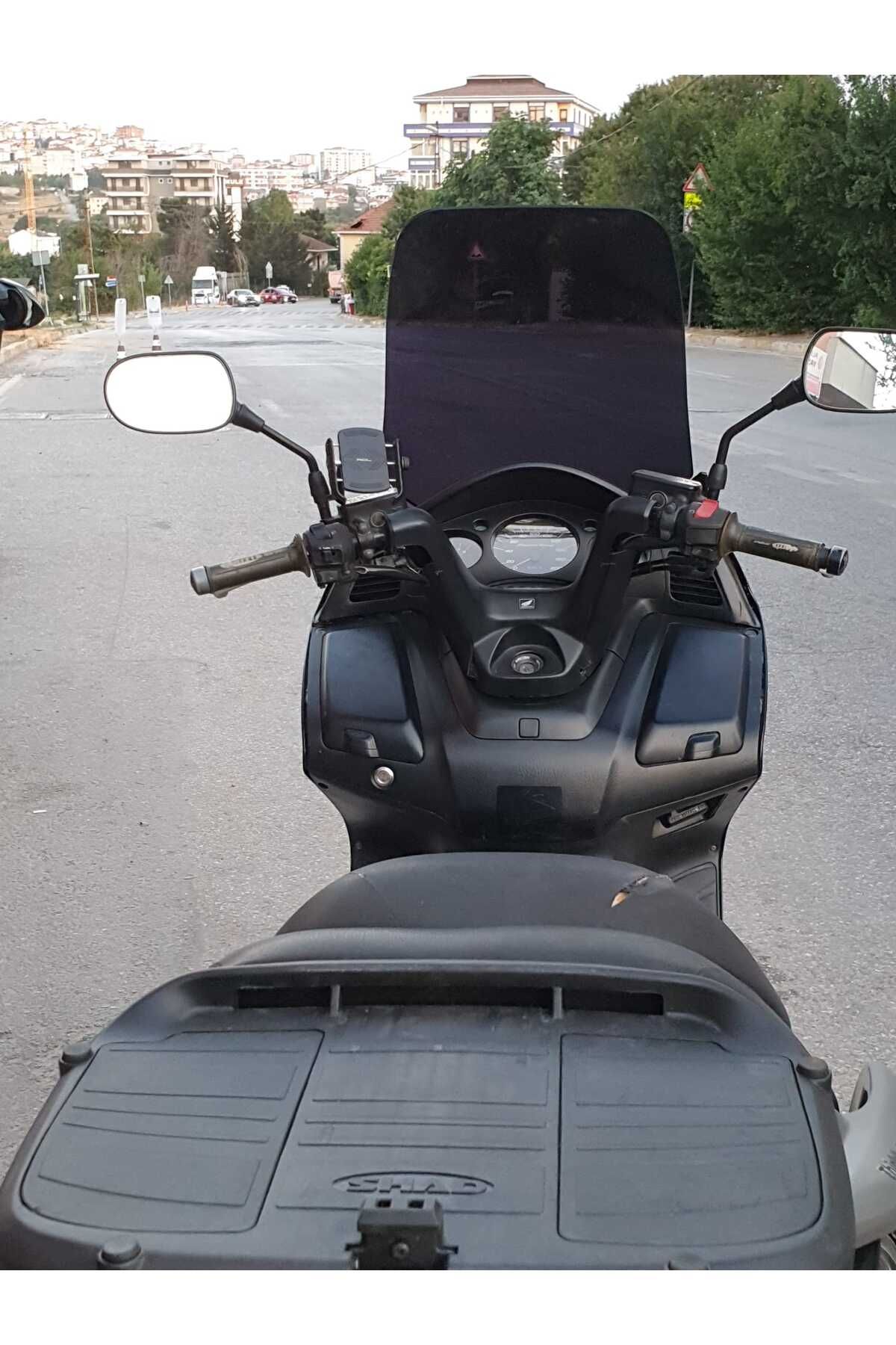 Honda Silverwing FJS 600 Siperlik Ön Cam 2004 2009 Model 52cm Siyah Renkli 4mm