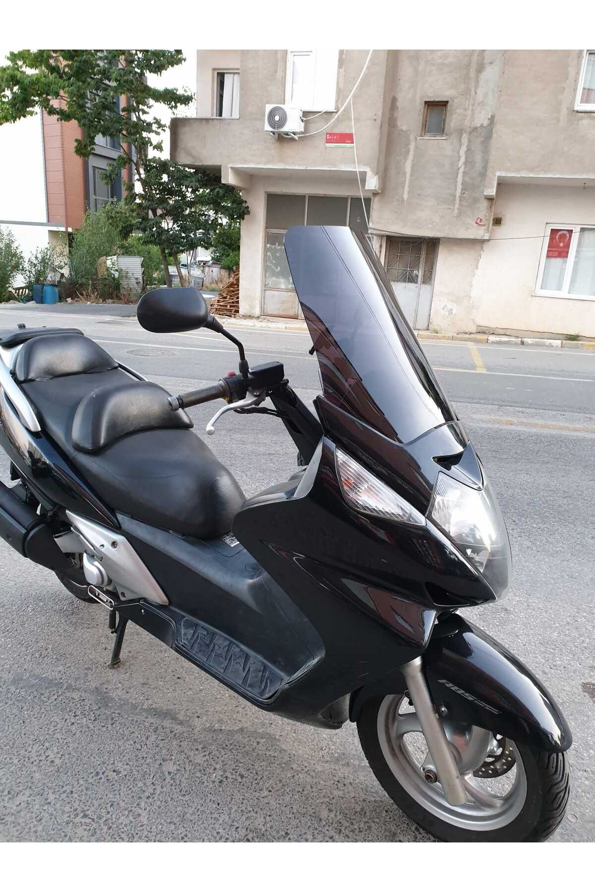 Honda Silverwing FJS 600 Siperlik Ön Cam 2004 2009 Model 52cm Siyah Renkli 4mm