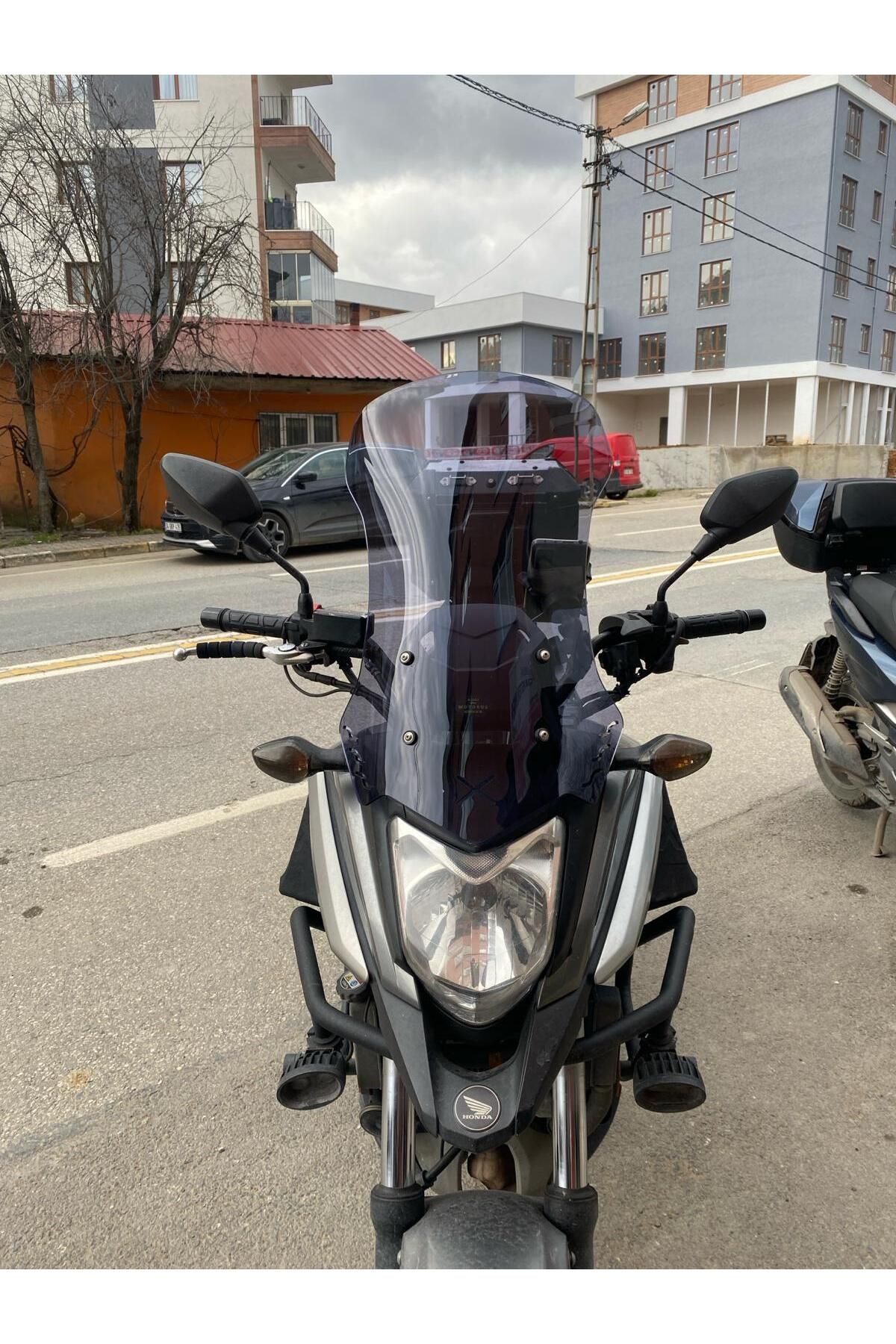 Honda NC 700 750 X Siperlik Ön Cam 2016 2020 Model 50cm Füme Renkli 4mm ORTA BOYLU CAM
