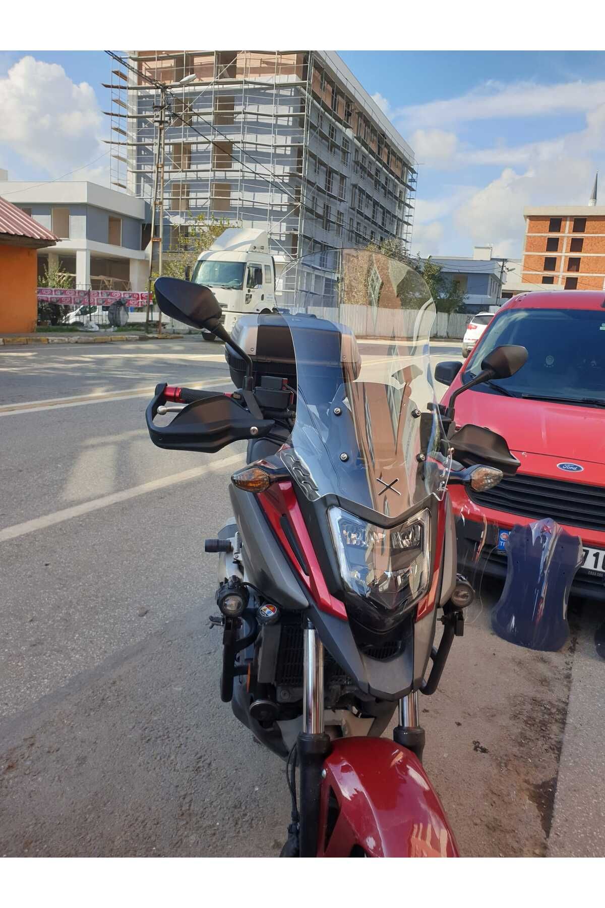 Honda NC 700 750 X Siperlik Ön Cam 2016 2020 Model 50cm Şeffaf Renkli 4mm ORTA BOYLU CAM