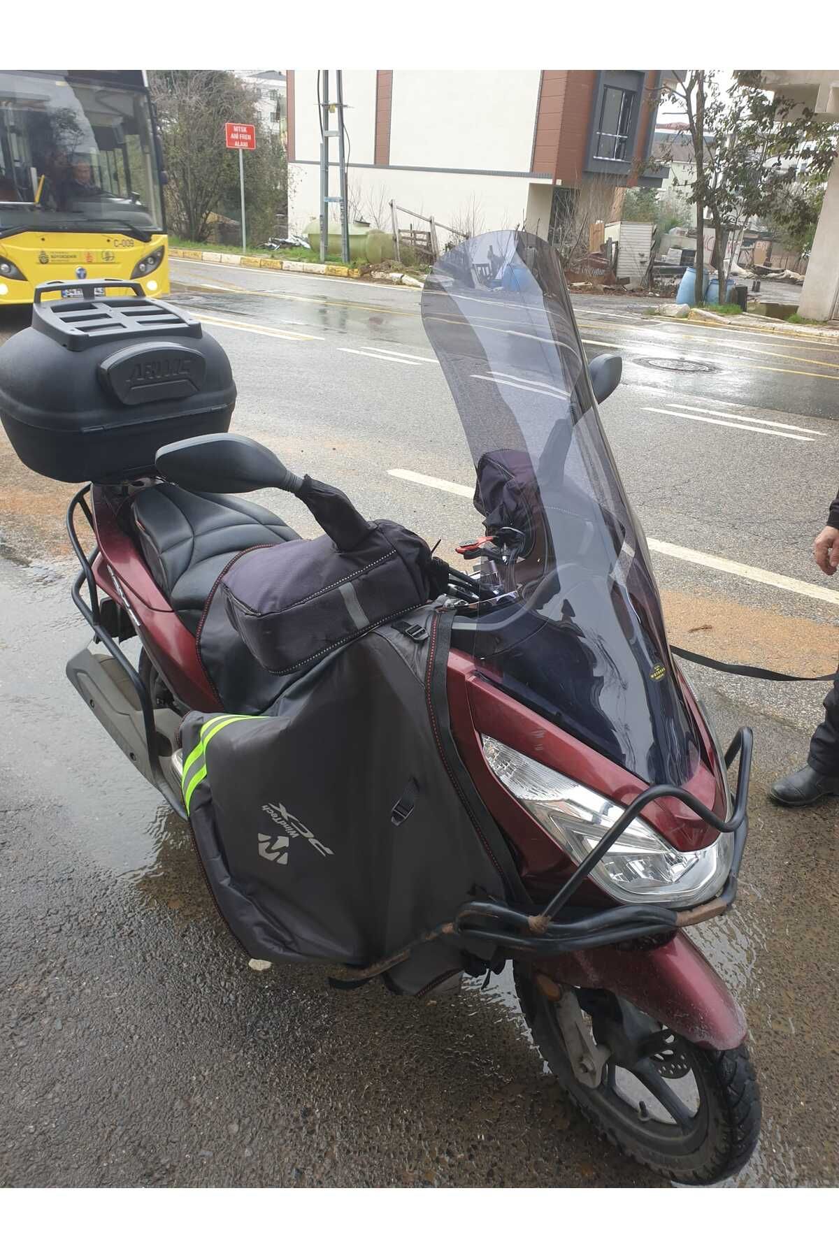 Honda Pcx Siperlik Ön Cam 2011 2013 Model 83cm Füme Renkli 4mm UZUN CAM