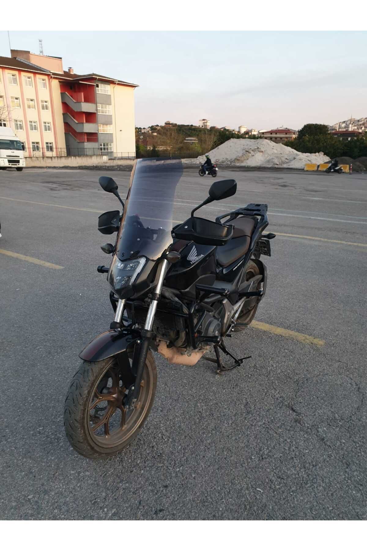 Honda NC 700 750 S Siperlik Ön Cam 2012 2020 Model 50cm Füme Renkli 4mm ORTA BOYLU CAM