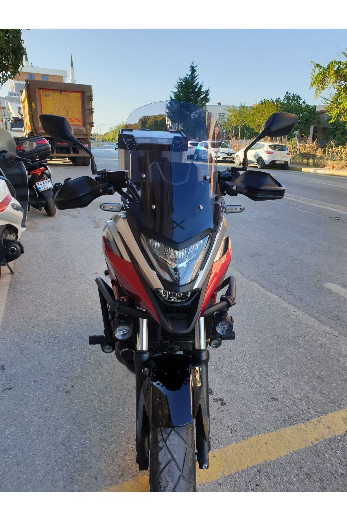 Honda NC 700 750 X Siperlik Ön Cam 2021-2025 Model 50cm Füme Renkli 4mm ORTA BOYLU CAM