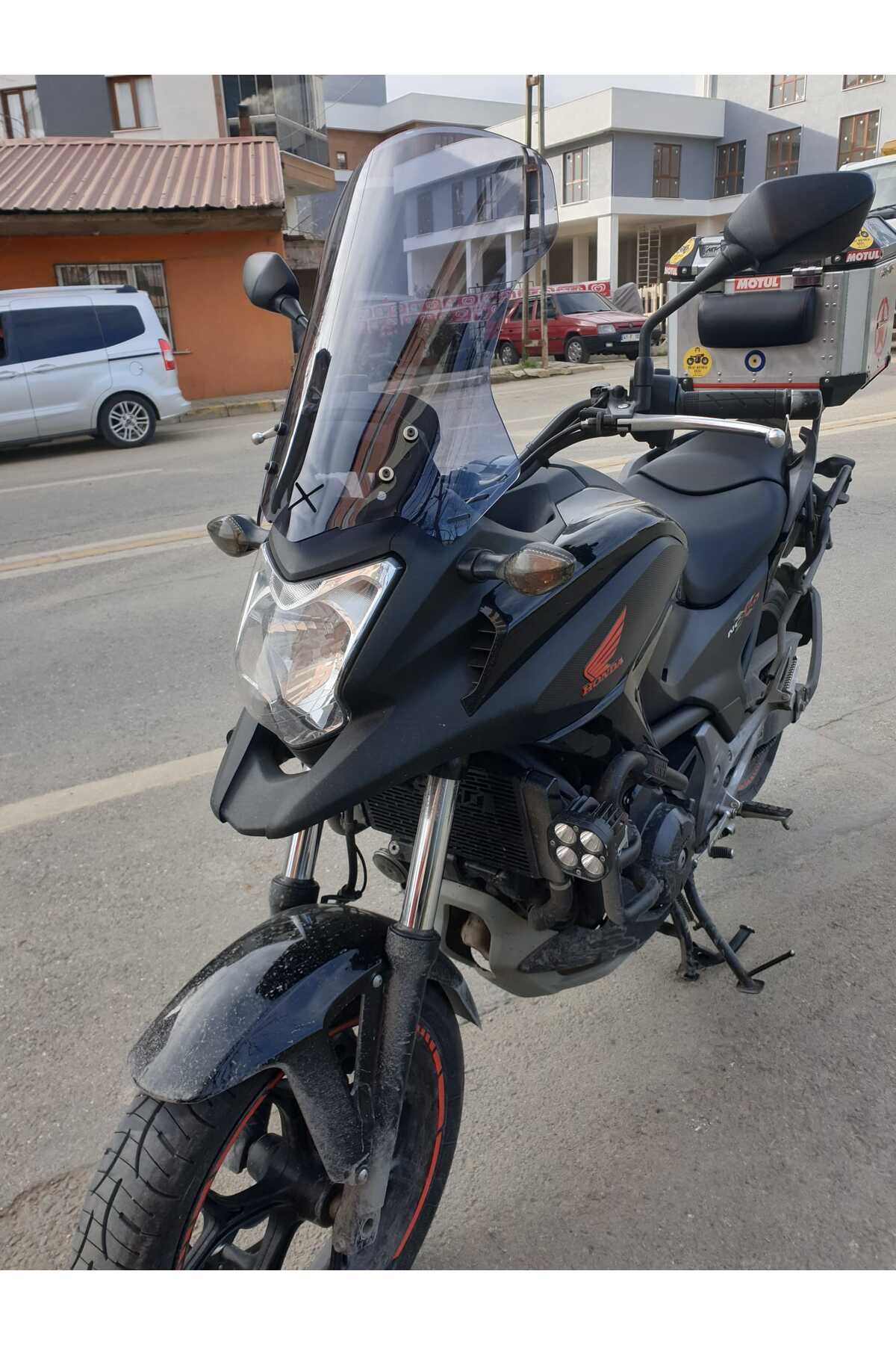 Honda NC 700 750 X Siperlik Ön Cam 2012 2015 Model 59cm Füme Renkli 4mm UZUN CAM