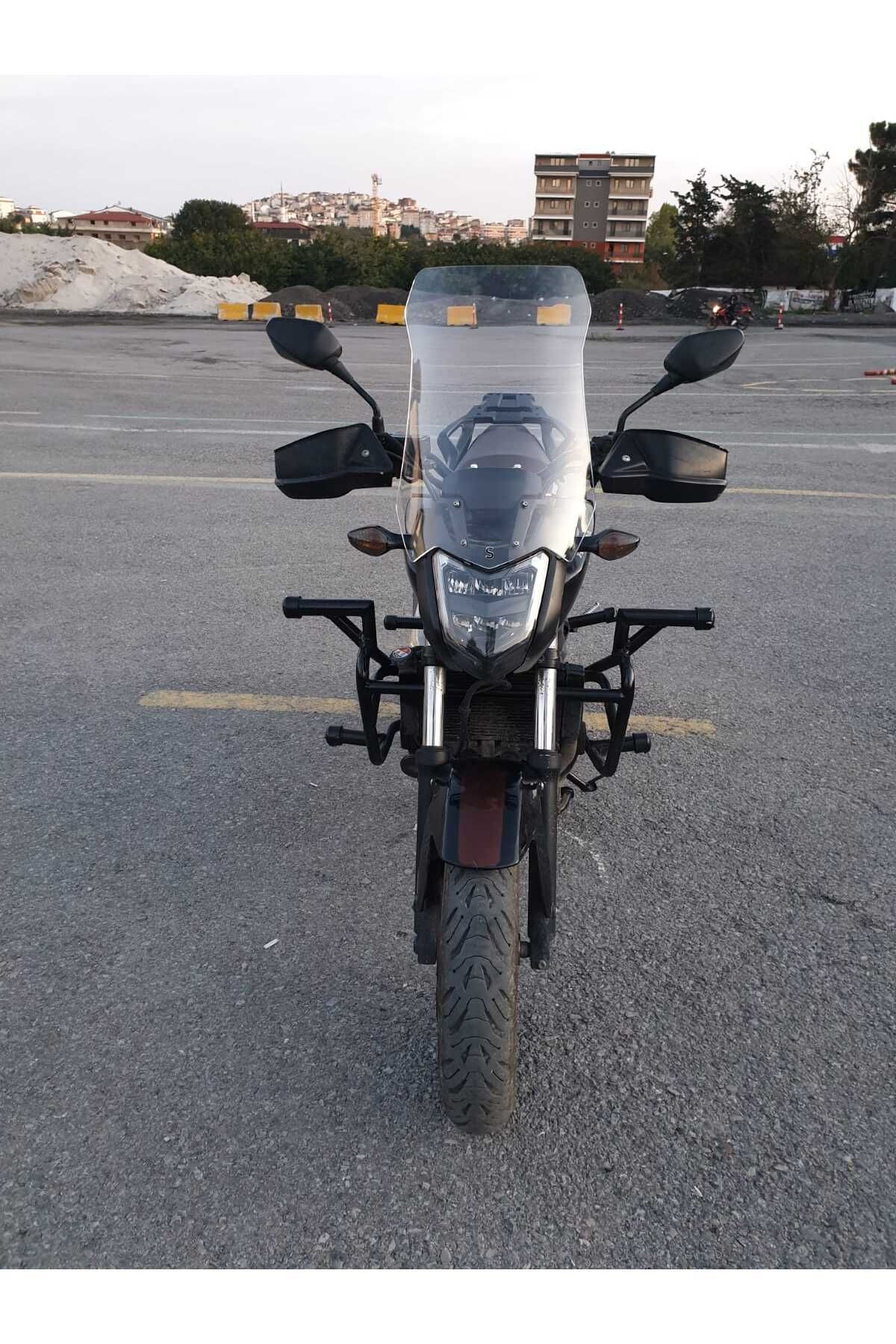 Honda NC 700 750 S Siperlik Ön Cam 2012 2020 Model 50cm Şeffaf Renkli 4mm ORTA BOYLU CAM