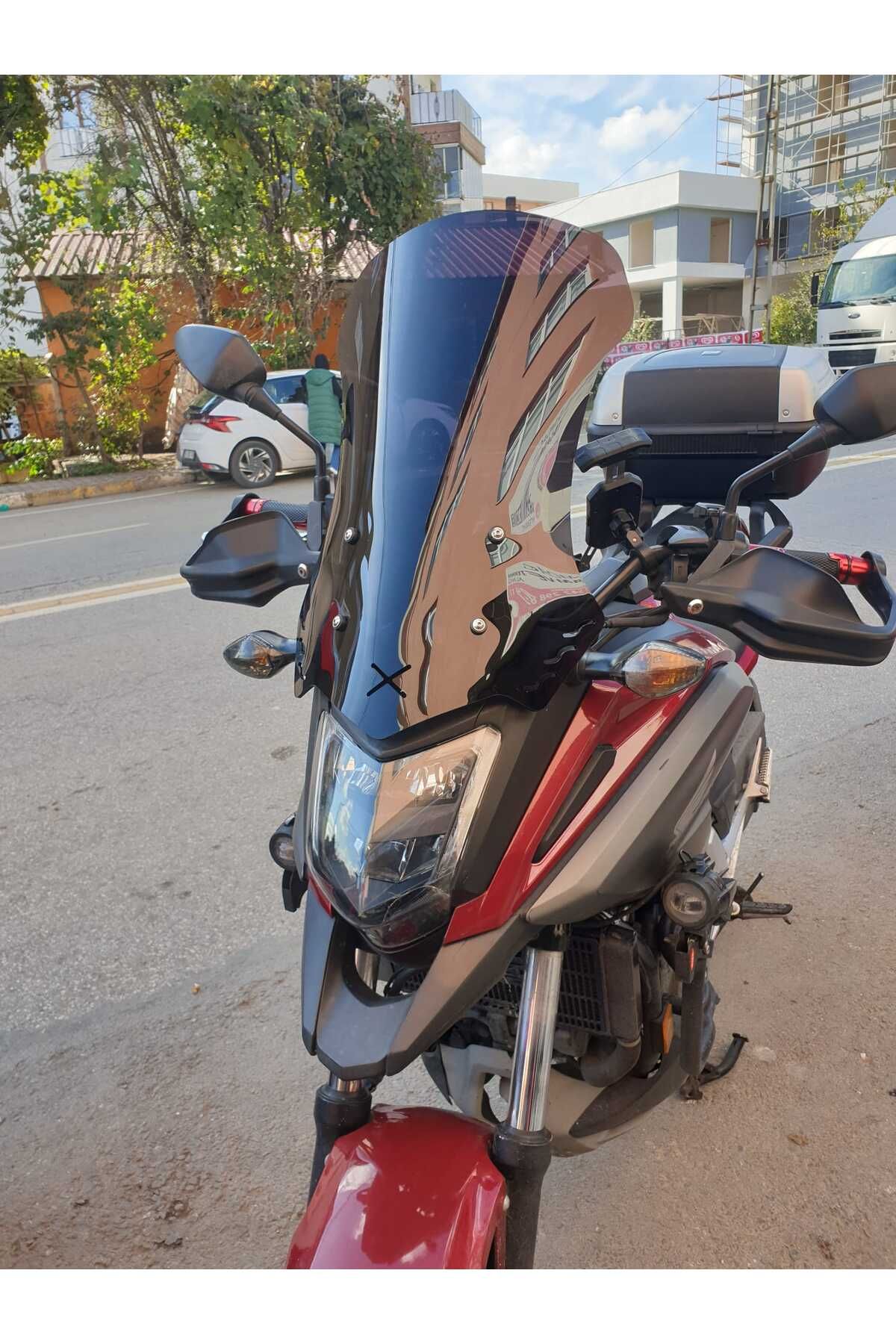 Honda NC 700 750 X Siperlik Ön Cam 2016 2020 Model 50cm Siyah Renkli 4mm ORTA BOYLU CAM