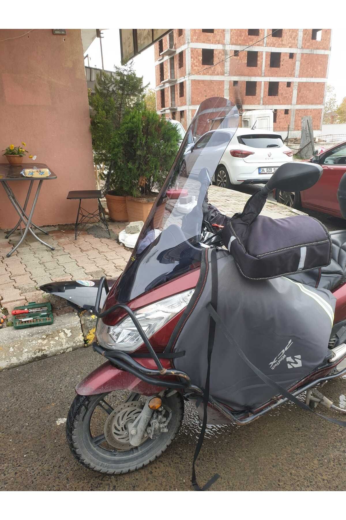Honda Pcx Siperlik Ön Cam 2011 2013 Model 83cm Füme Renkli 4mm UZUN CAM