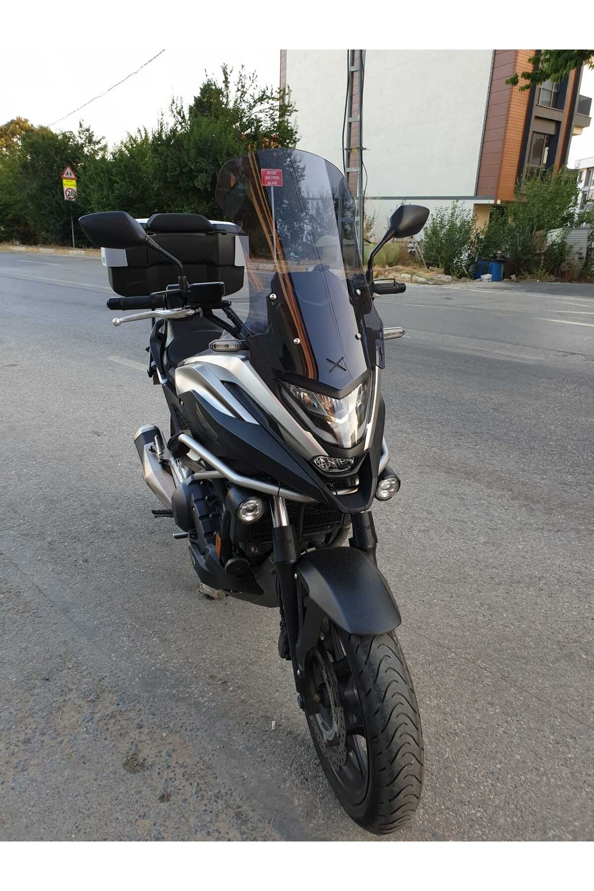 Honda NC 700 750 X Siperlik Ön Cam 2021-2025 Model 59cm Füme Renkli 4mm UZUN CAM