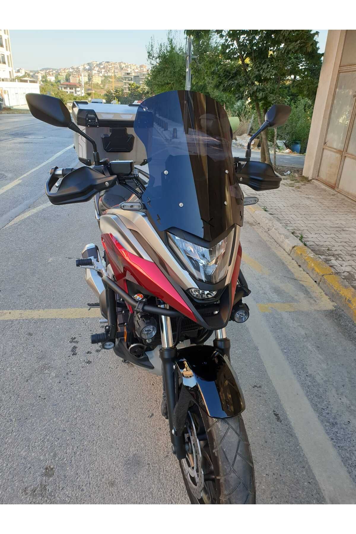 Honda NC 700 750 X Siperlik Ön Cam 2021-2025 Model 50cm Siyah Renkli 4mm ORTA BOYLU CAM