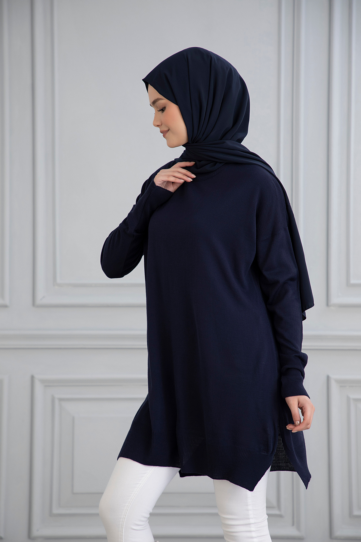 Gülce moda-Thin Mercerize Oversize Salaş Trico Tunic 5