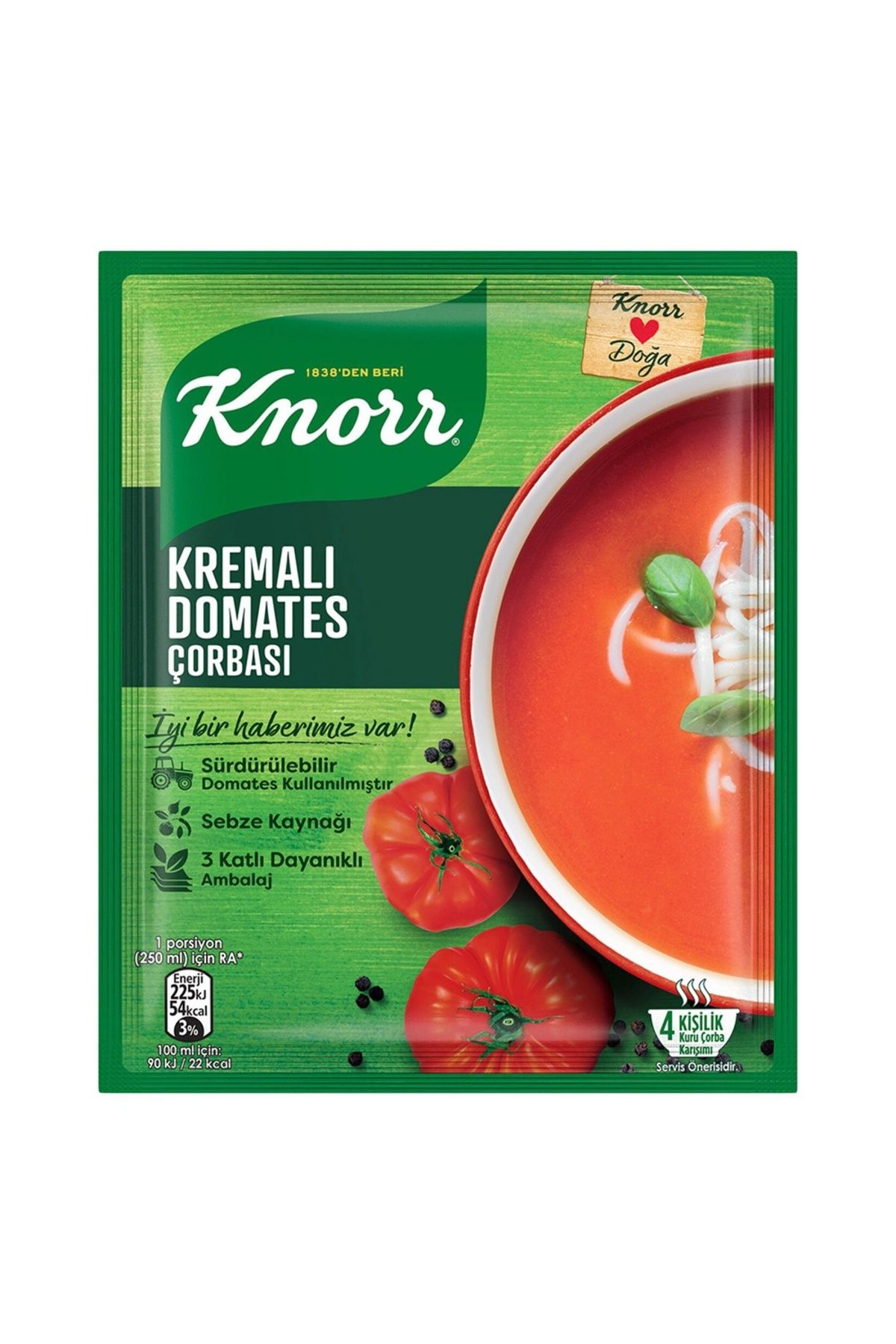 Knorr Kremalı Domates Çorbası 69 gr Paket (10 ADET)