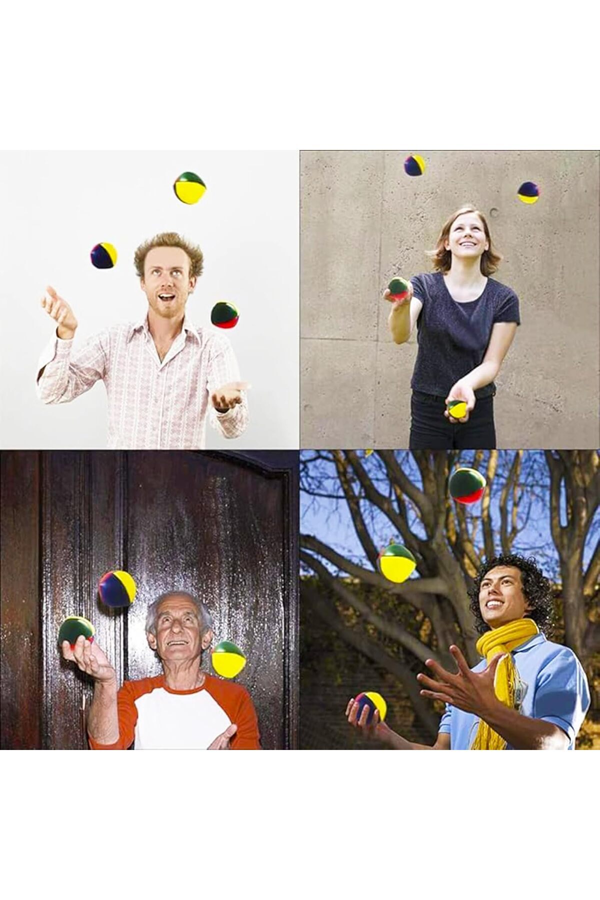 Arabest-6PCS Juggling Balls Set, Quality Mini Juggling Balls, Soft Easy Juggle Balls 6