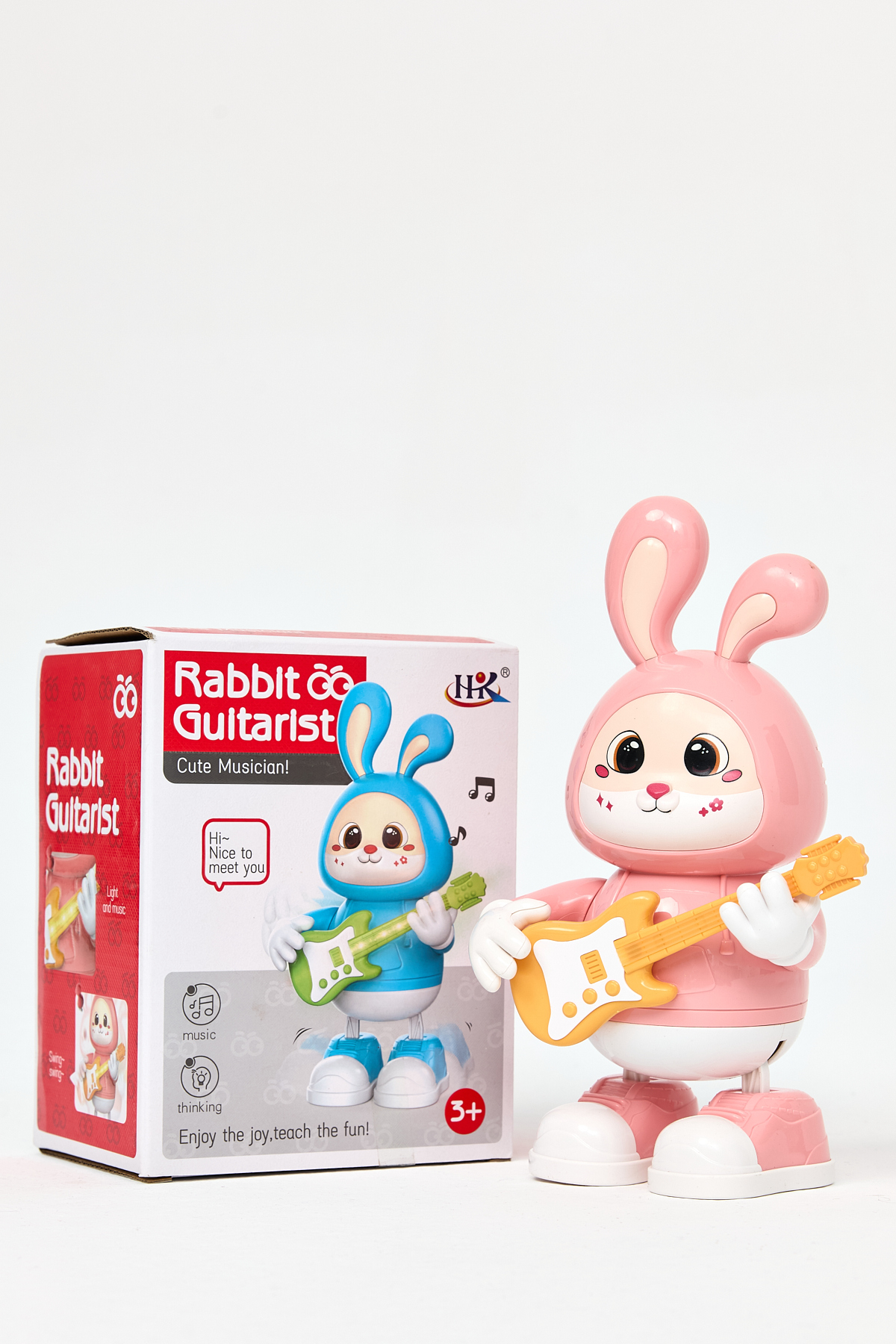 R*様 天使ミニちゃんタンク KentOyuncaK Dans Eden Müzikli ve Işıklı Gitarist Tavşan ( PEMBE