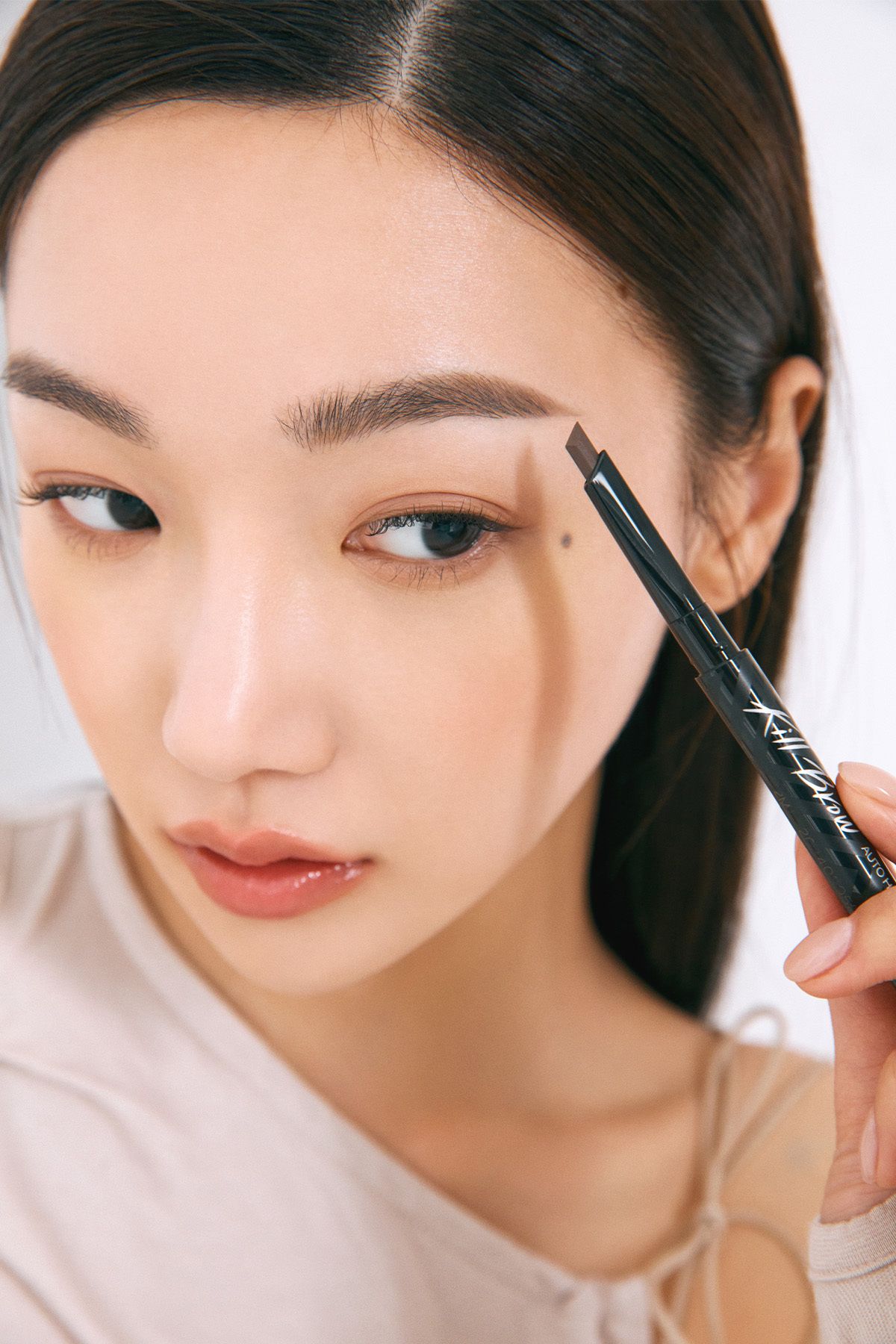 CLIO-Fine Hex Tip Eyebrow Pencil Clio Kill Brow Auto Hard Brow Pencil (01 Natural Brown) 6