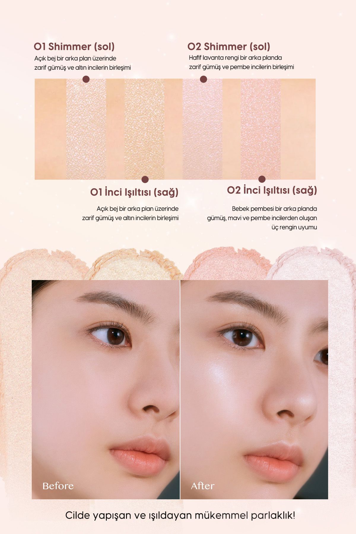 CLIO-2-Pack Highlighter Clio Prism Highlighter Duo Providing Intense Shine with Pearl Grain (01 Cream Fizz) 5