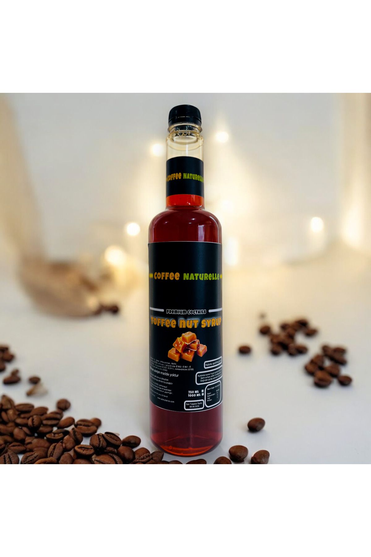 coffee Naturelle Toffee Nut Aromalı Kahve Şurubu - 700 Ml - Premium Quality