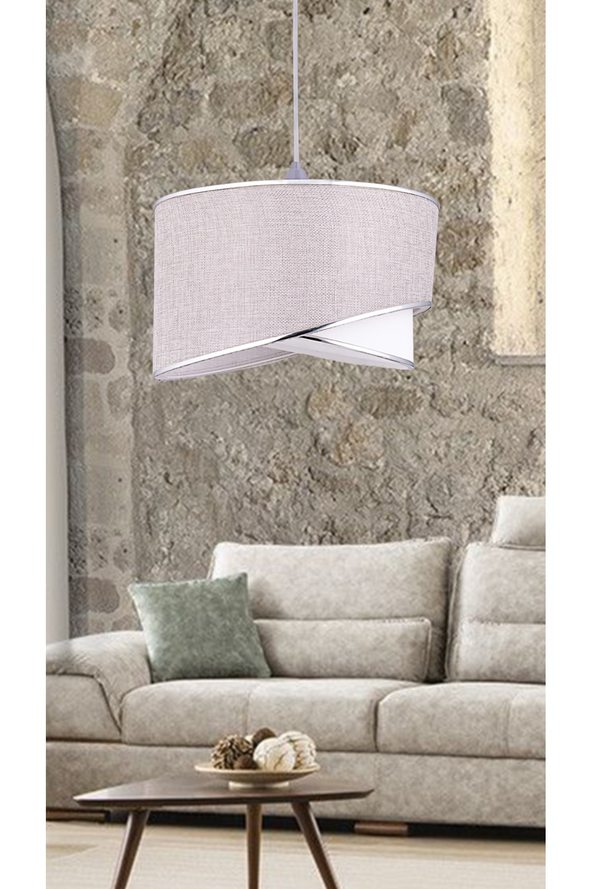 Ellipse 2 Tier Fabric Cake Chandelier Kids Room Bedroom Living Room Kitchen Hall