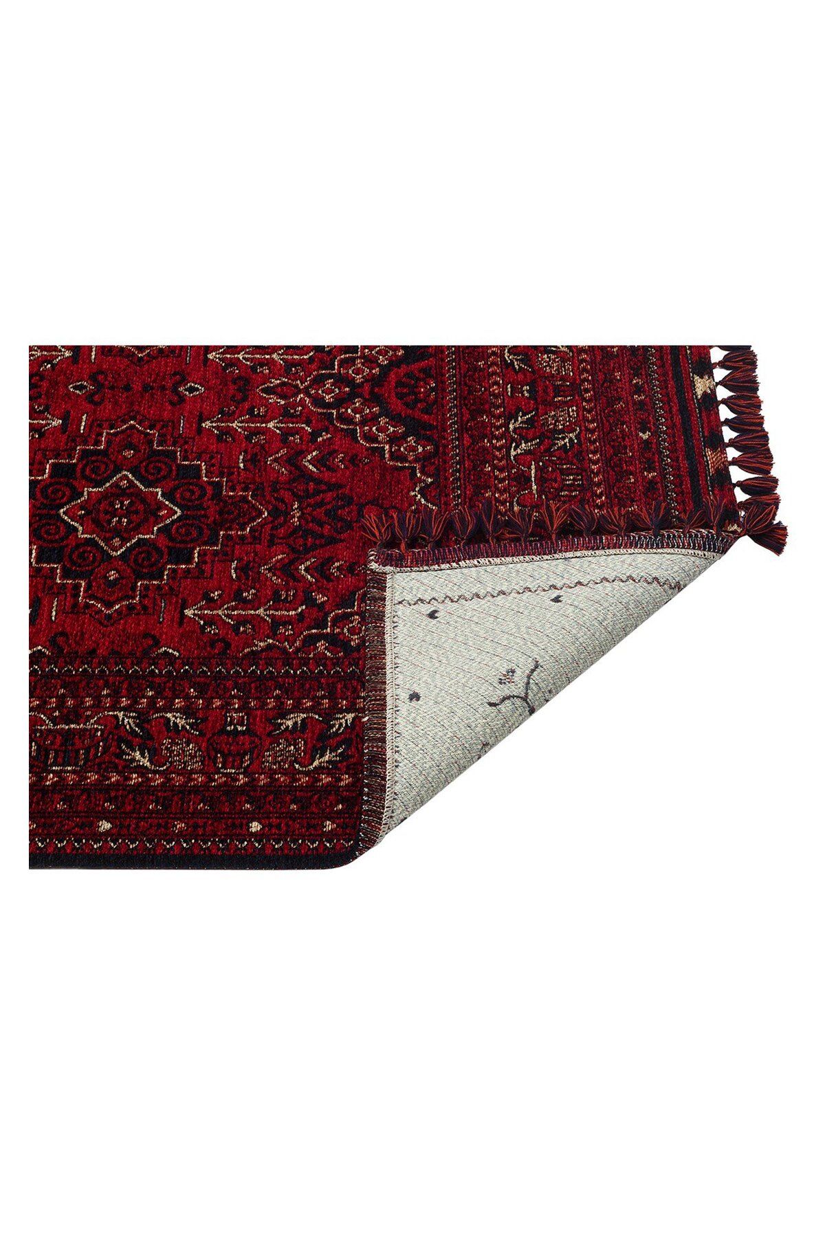 Eko Halı-Vapor Bhr 05 - Fine Woven Carpet with Afghan/Greasy Pattern, Dustproof, Washable, Non-Slip 3