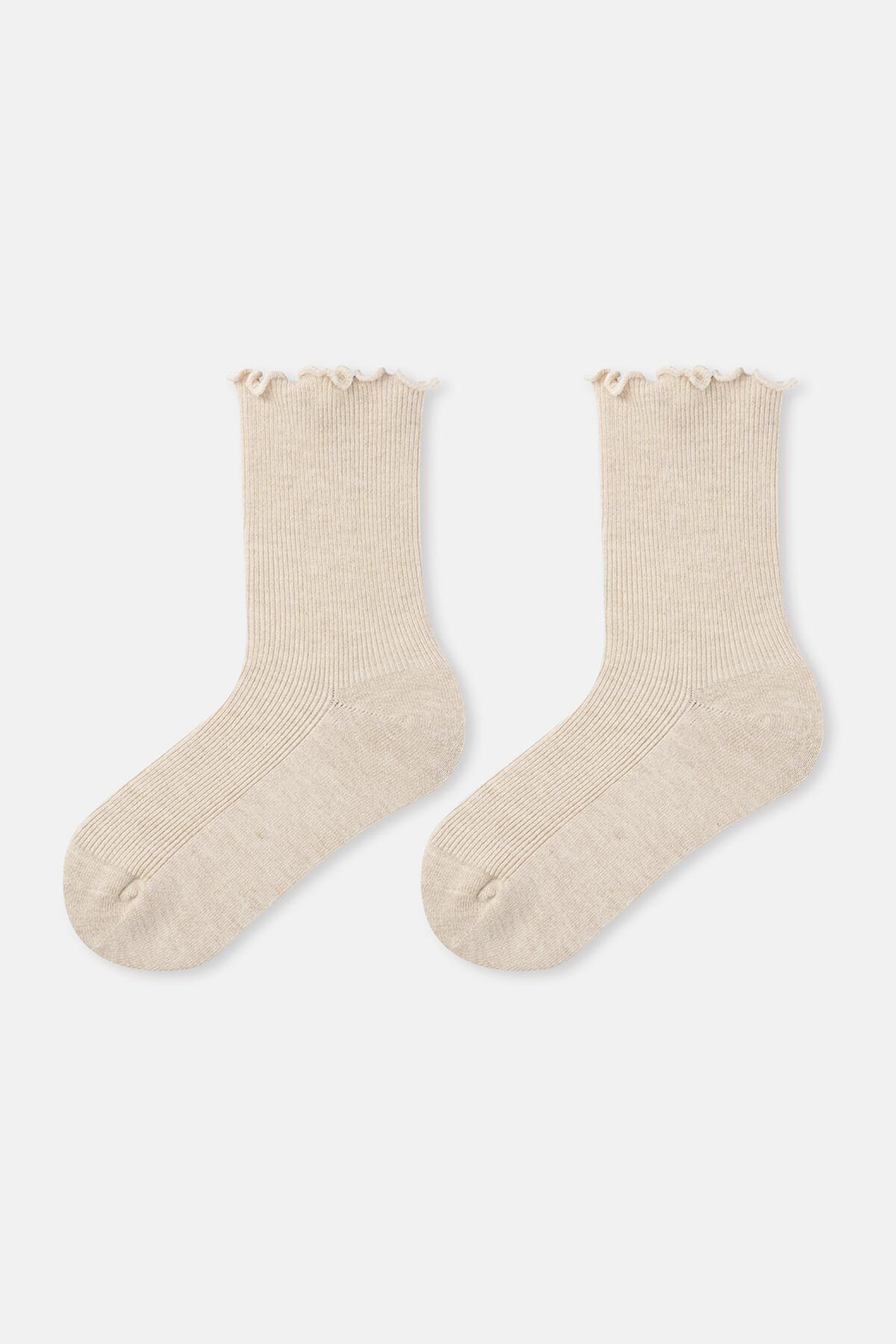 Dagi-Snow Melange Women's Cashmere Blended Socks 2