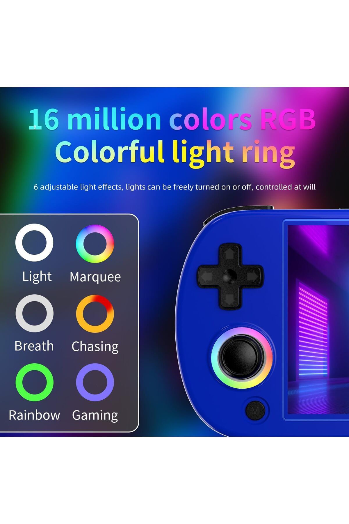 ANBERNIC-RG40XX H Retro Handheld Game Console, 4.0 Inch IPS Screen Built-in 64G TF Card 5488 Games 4