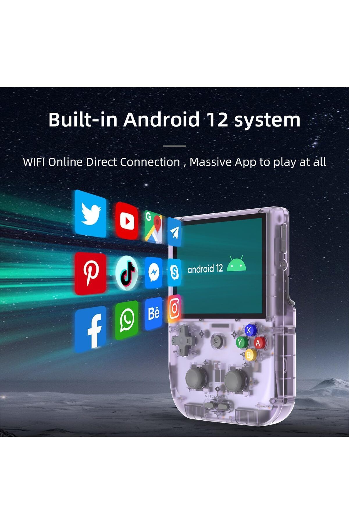 ANBERNIC-RG405V Retro Video Handheld Game Console Android 12 System 4 inch IPS Touch Screen128GB TF Card 4