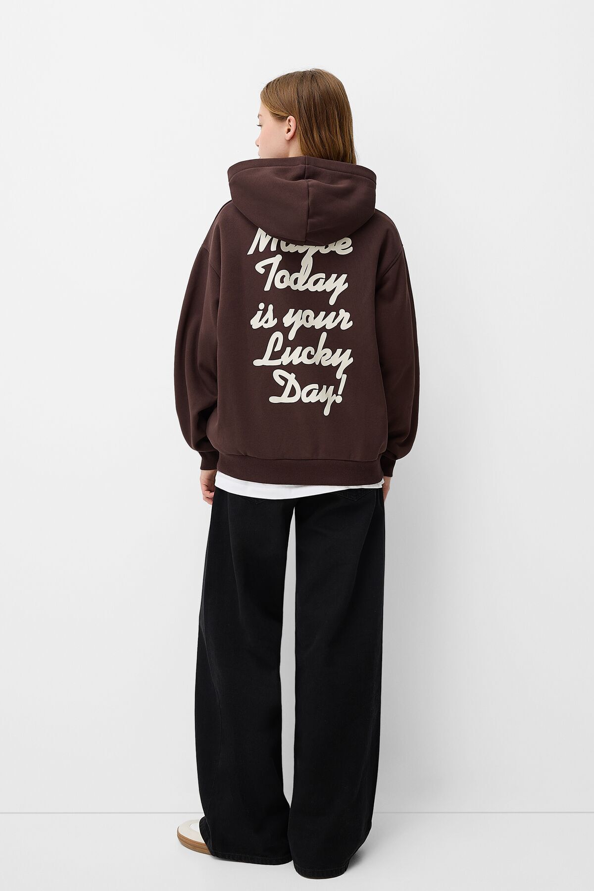 Bershka-Sweatshirt - Brown - Regular fit 3