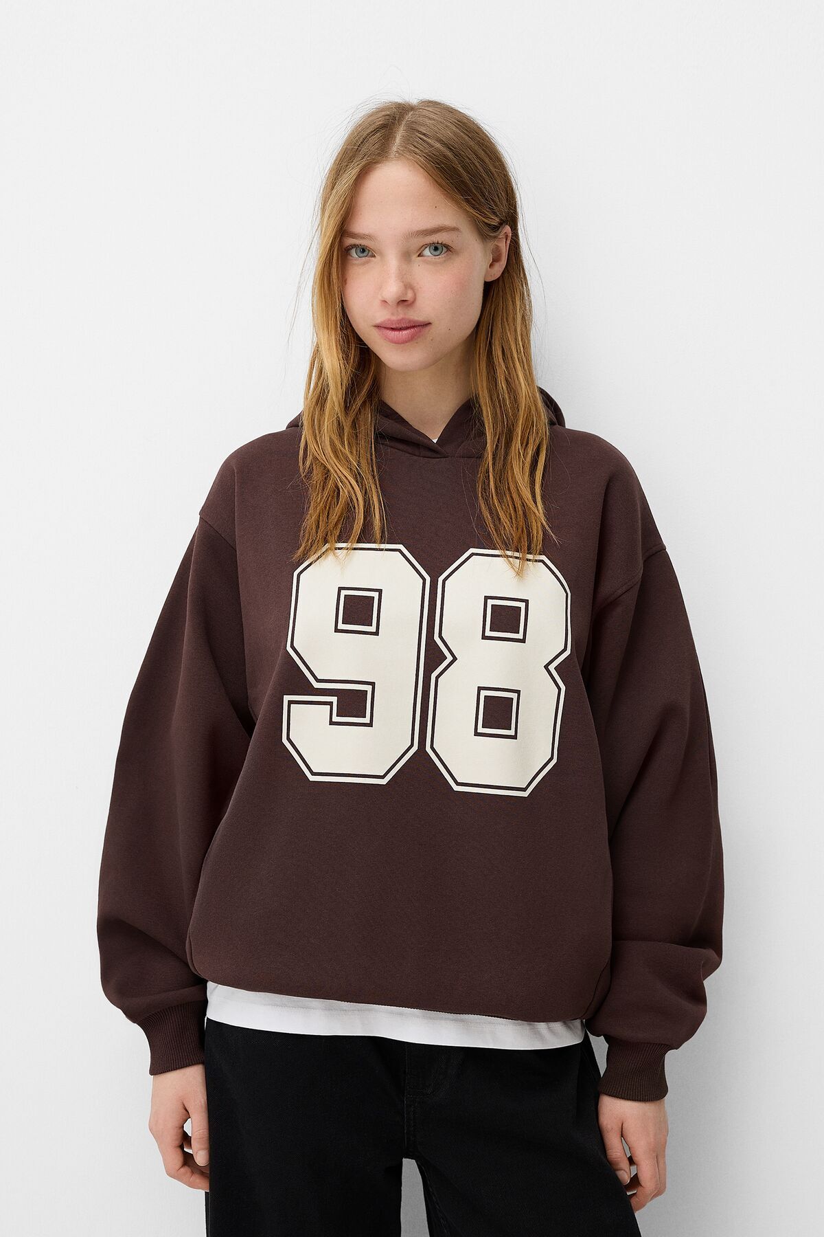 Bershka-Sweatshirt - Brown - Regular fit 1