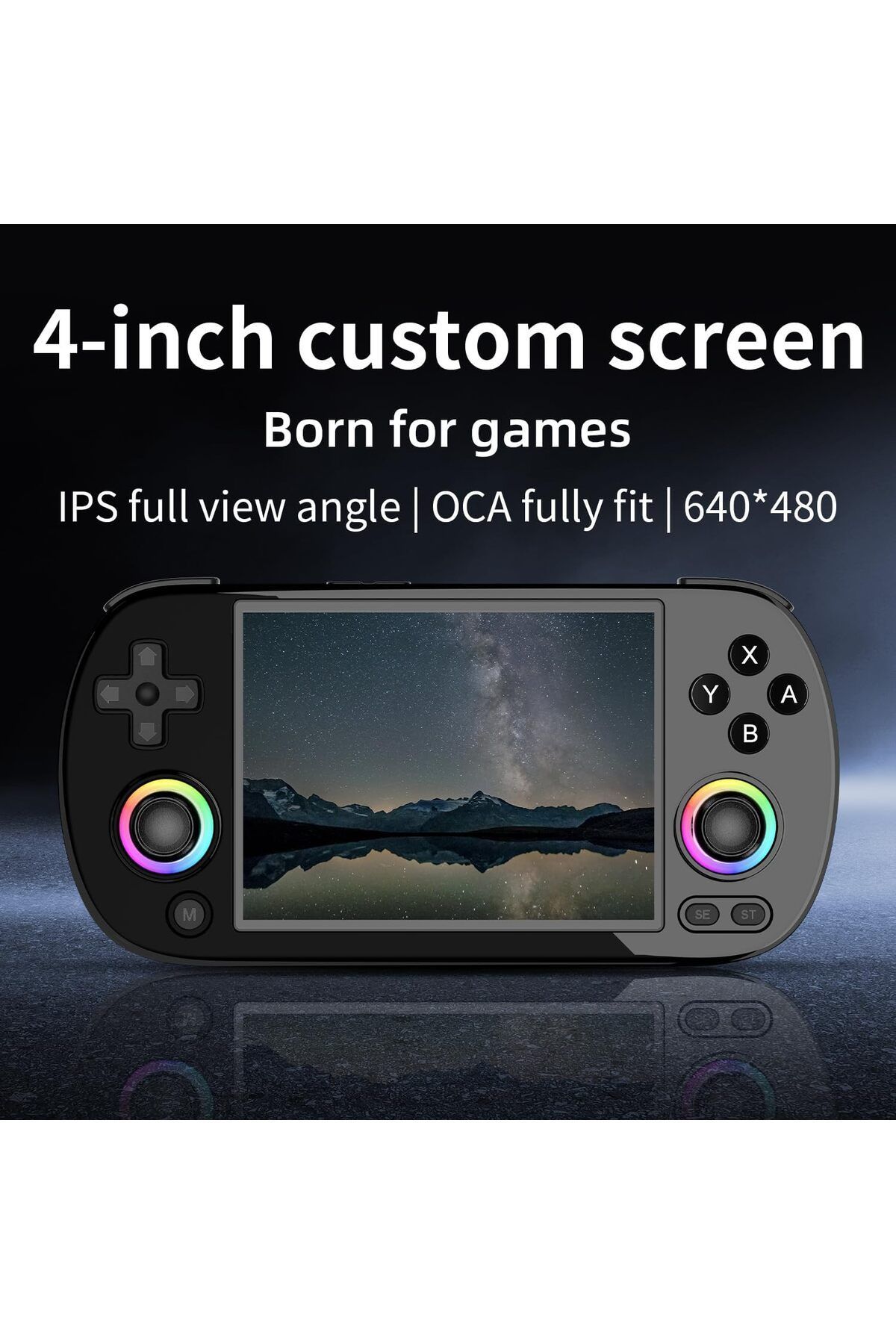 ANBERNIC-RG40XX H Retro Handheld Game Console, 4.0 Inch IPS Screen Built-in 64G TF Card 5488 Games 3