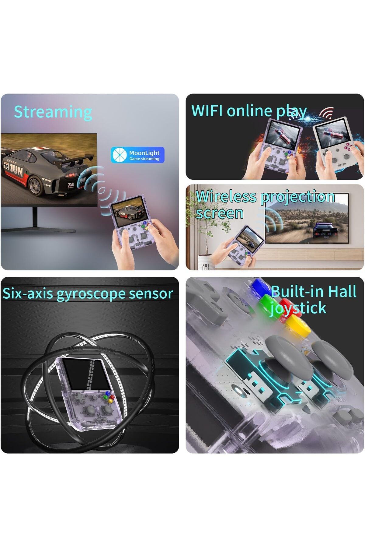 ANBERNIC-RG405V Retro Video Handheld Game Console Android 12 System 4 inch IPS Touch Screen128GB TF Card 5
