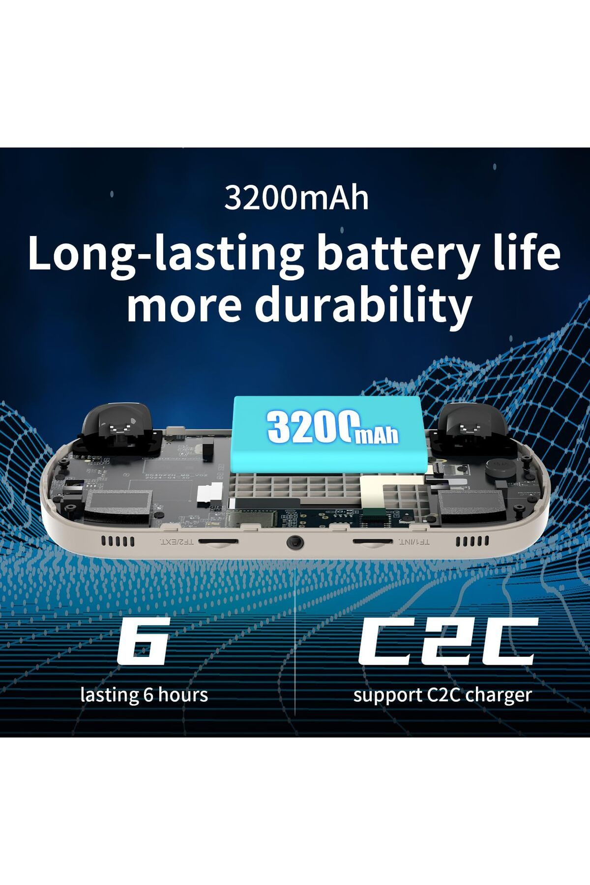 ANBERNIC-RG40XX H Retro Handheld Game Console, 4.0 Inch IPS Screen Built-in 64G TF Card 5488 Games 6