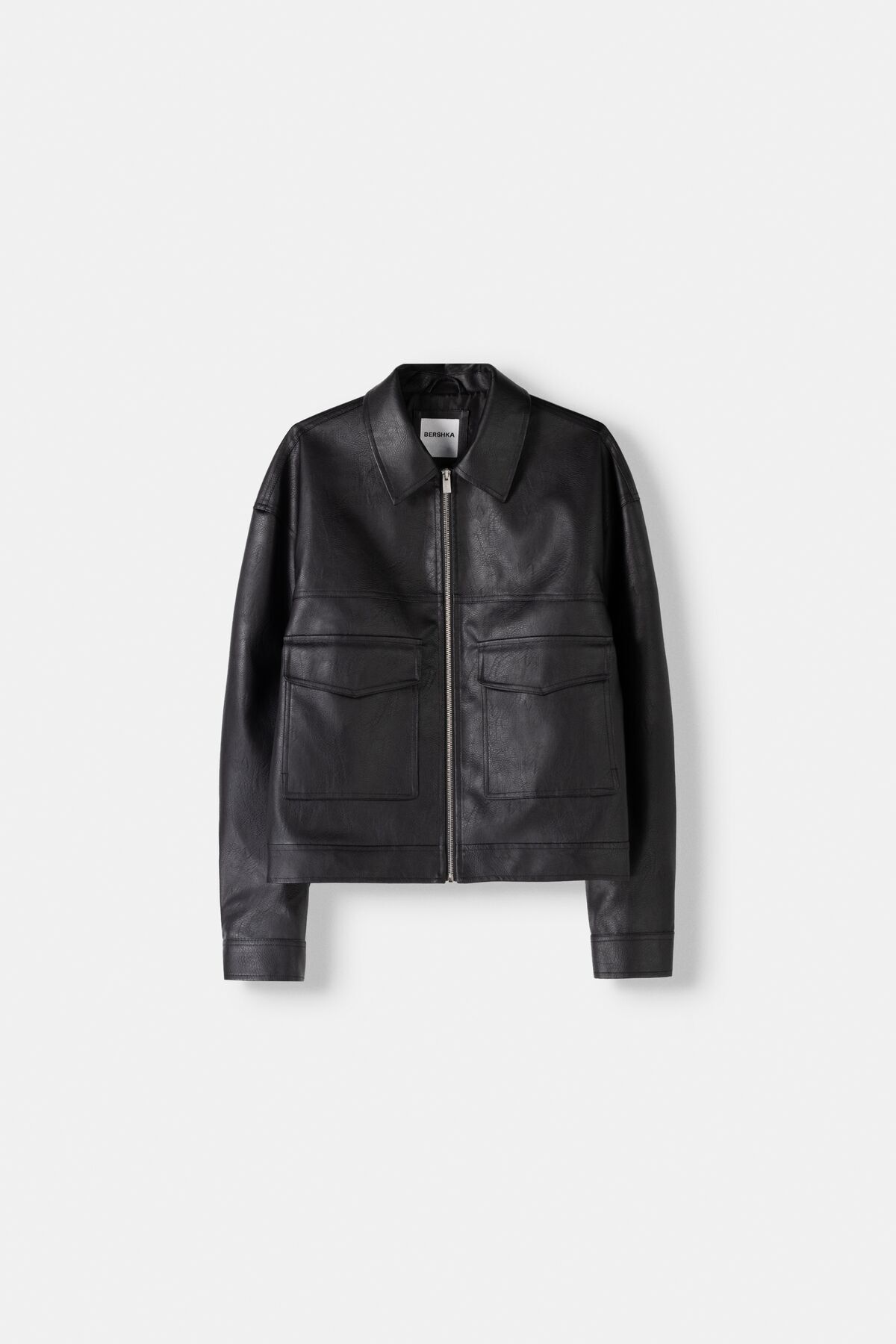 Bershka-Leather effect jacket 2