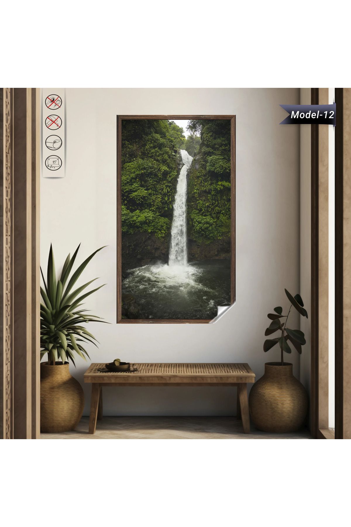 ZERO LAND Statik Tutunma Özellikli Tablo - Poster Manzara (Model-12) 78 CM X 117 CM DRSTR
