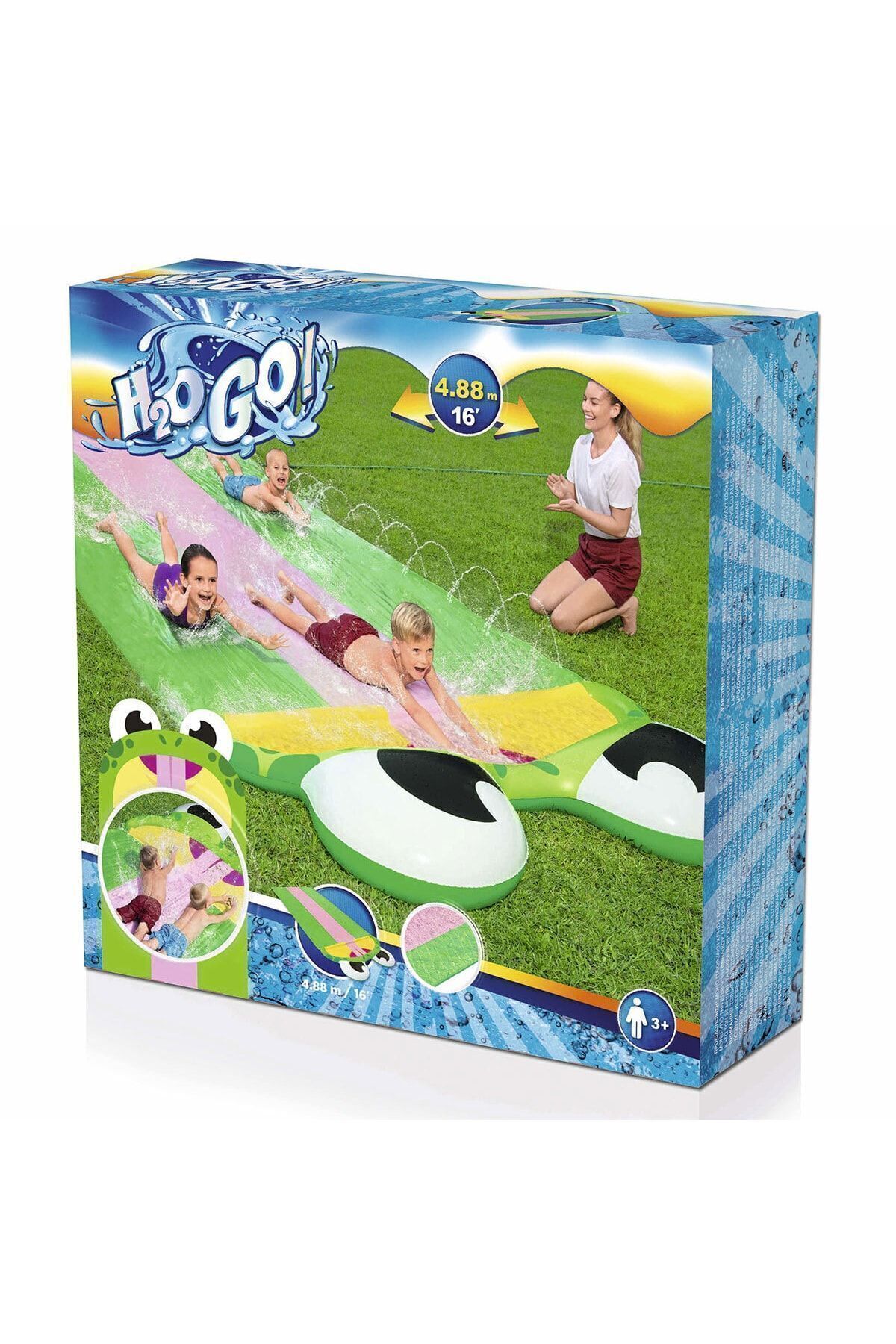 Bestway H2ogo! Kurbağa Su Kaydırağı 488 X 200 Cm 52389 fotoğrafı 2 (önizleme)